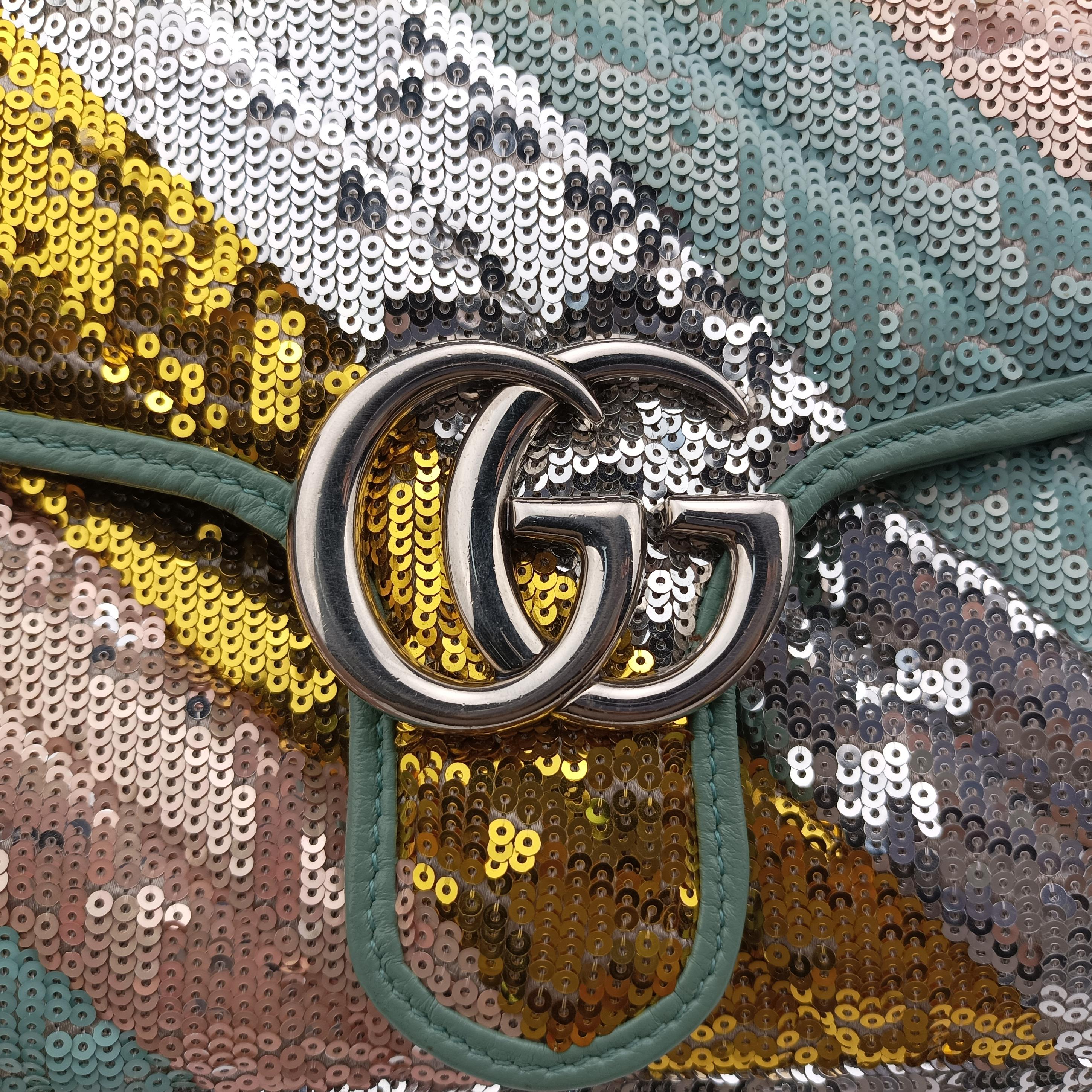 GG Marmont Multicolour Sequins 443497 D033916224GGマーモント マルチカラー スパンコール 443497 D033916224