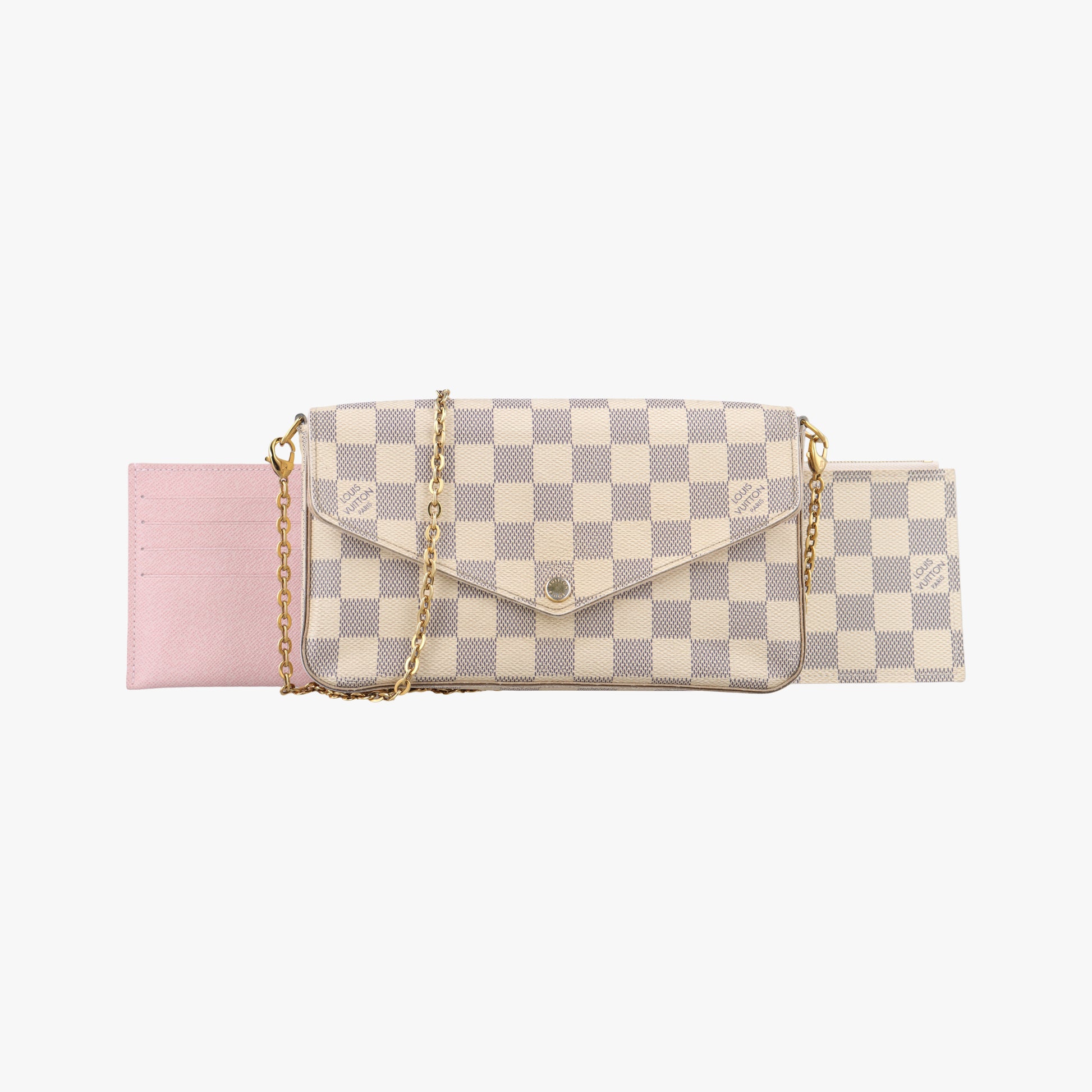 Pochette FéLICIE Azur Damier Canvas N63106 MI1117ポシェットフェリシー アズール ダミエキャンバス N63106 MI1117