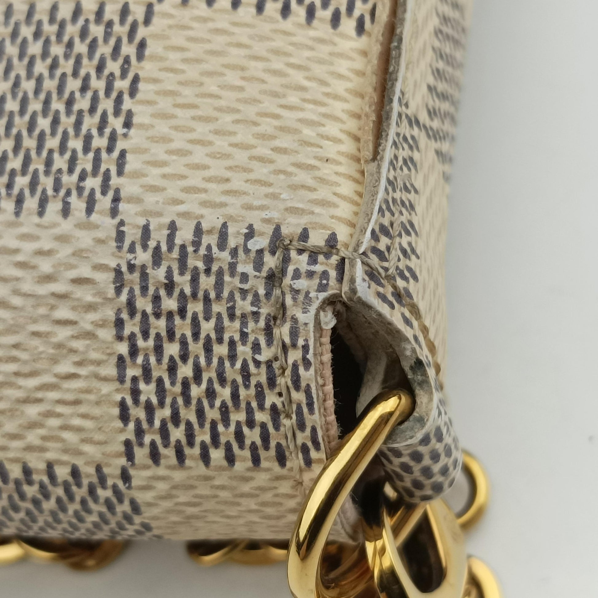 Pochette FéLICIE Azur Damier Canvas N63106 MI1117ポシェットフェリシー アズール ダミエキャンバス N63106 MI1117