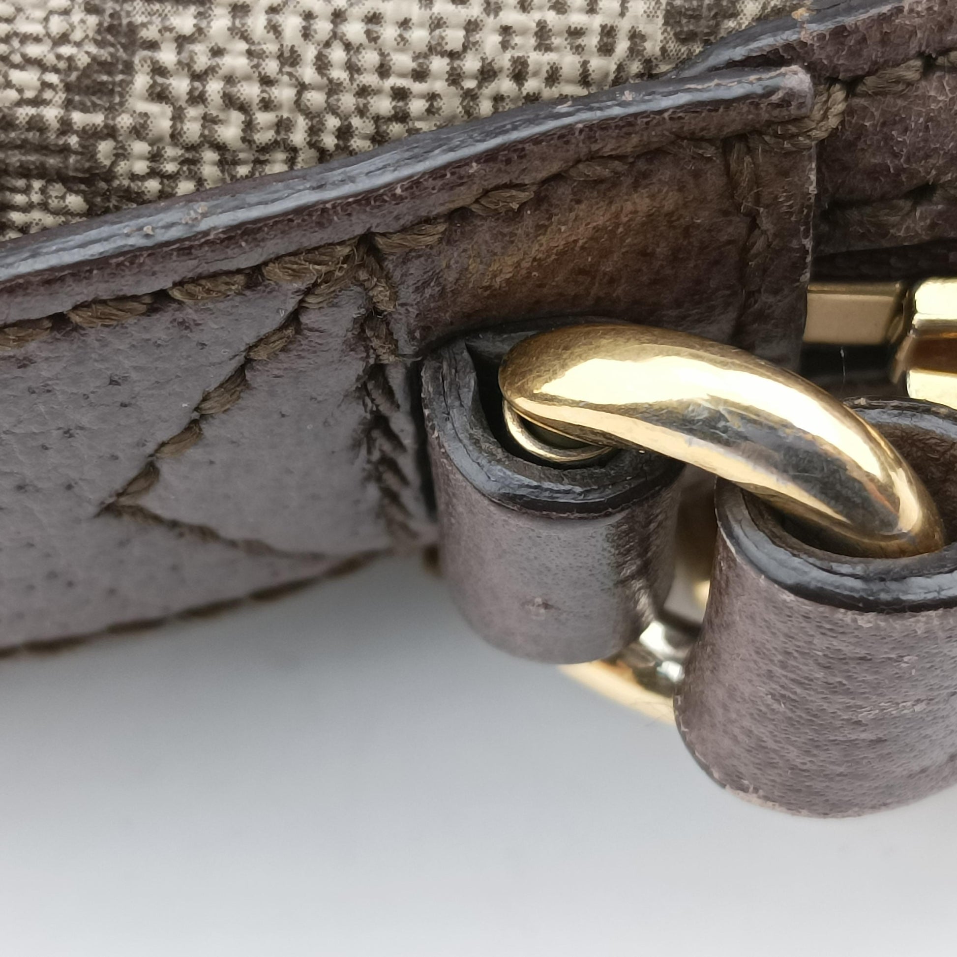 Ophidia Brown x Red x Green PVC coated canvas 499621 D024587661オフィディア ブラウン×レッド×グリーン PVCコーティングキャンバス 499621 D024587661