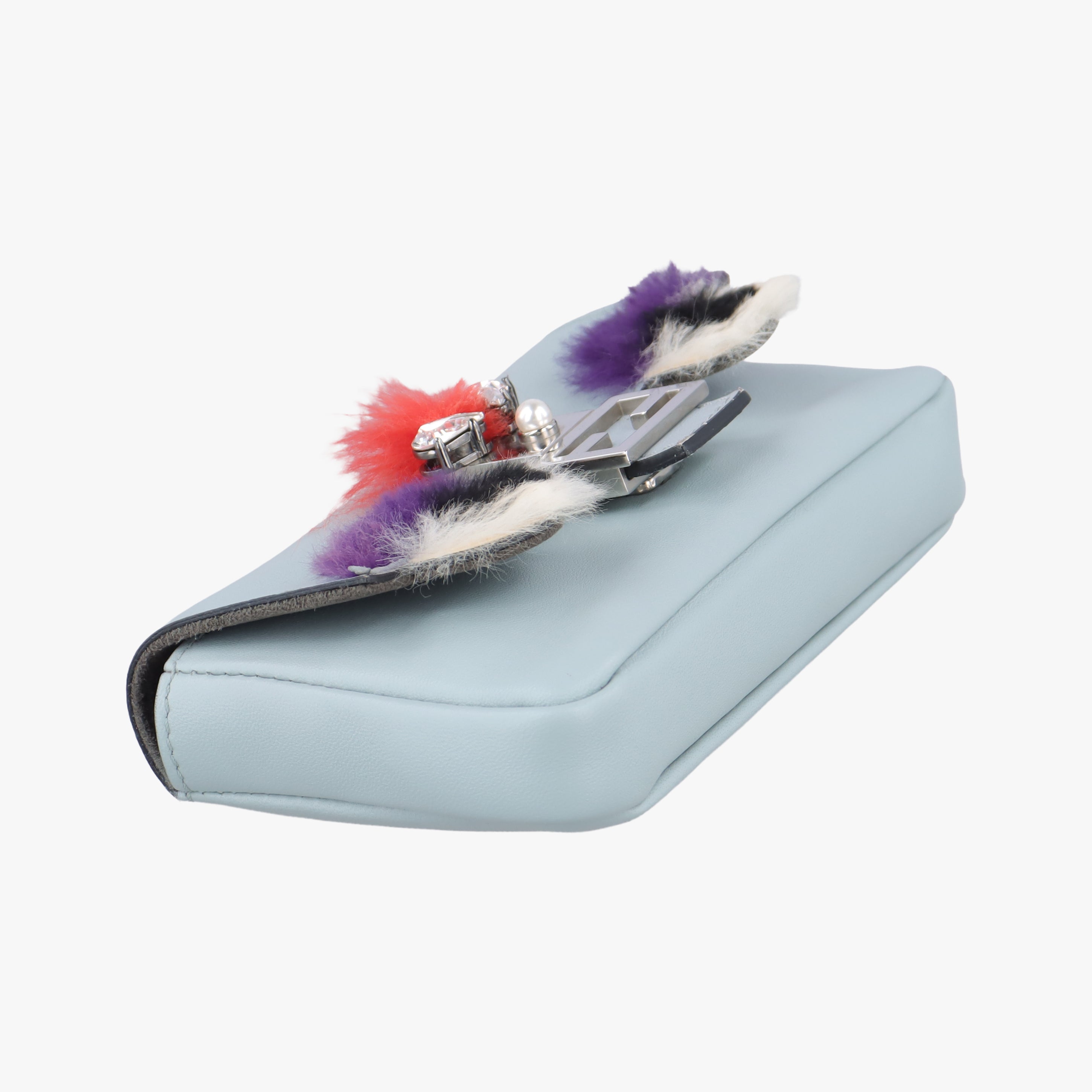 monster micro Baguette Blue×Multicolour Leather 8M0354 8M0354-3ZQ-169-3355モンスターマイクロバケット ブルー×マルチカラー レザー 8M0354 8M0354-3ZQ-169-3355