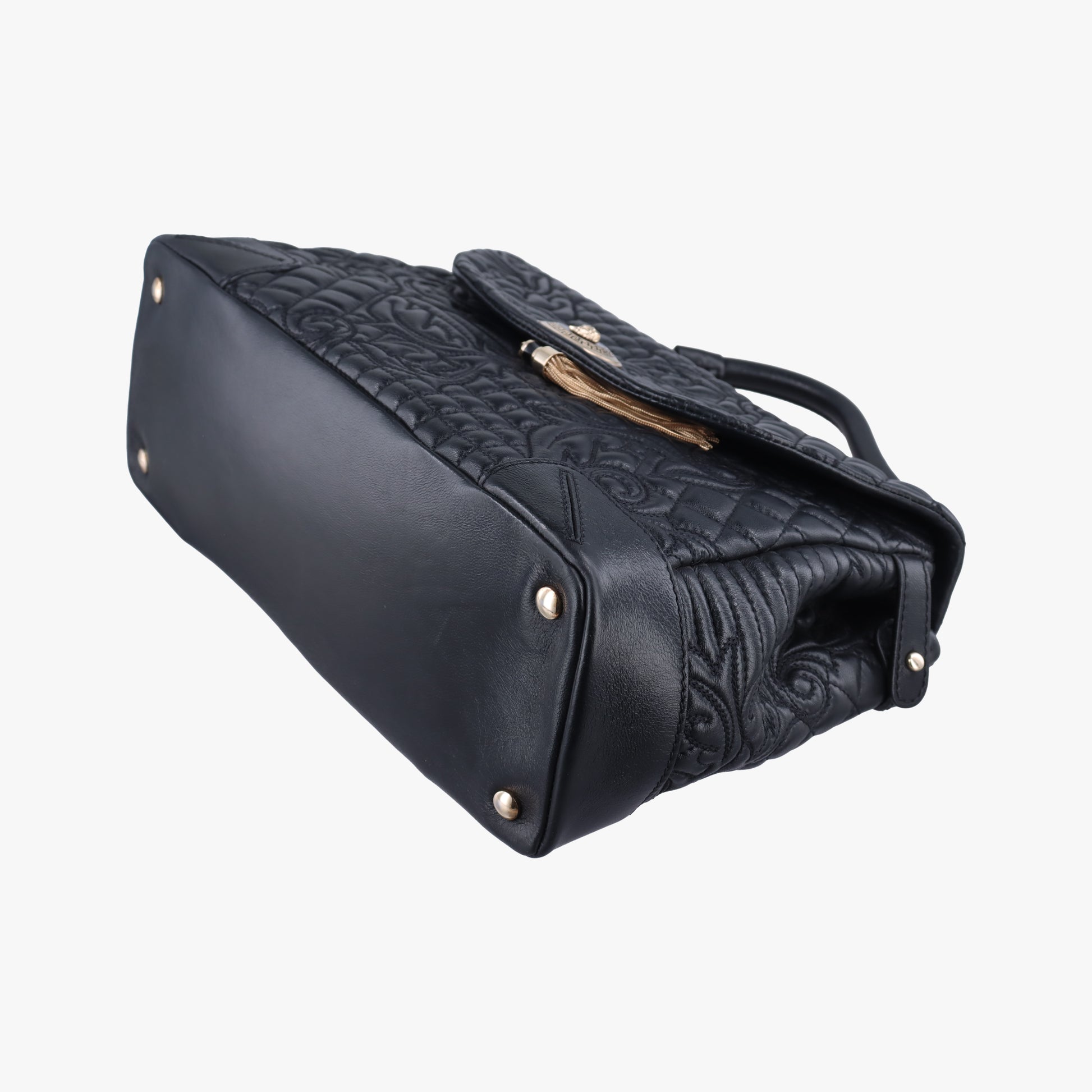 Embossed Leather Talia Vanitas Black Leather エンボス レザー タリア ヴァニタス ブラック レザー 