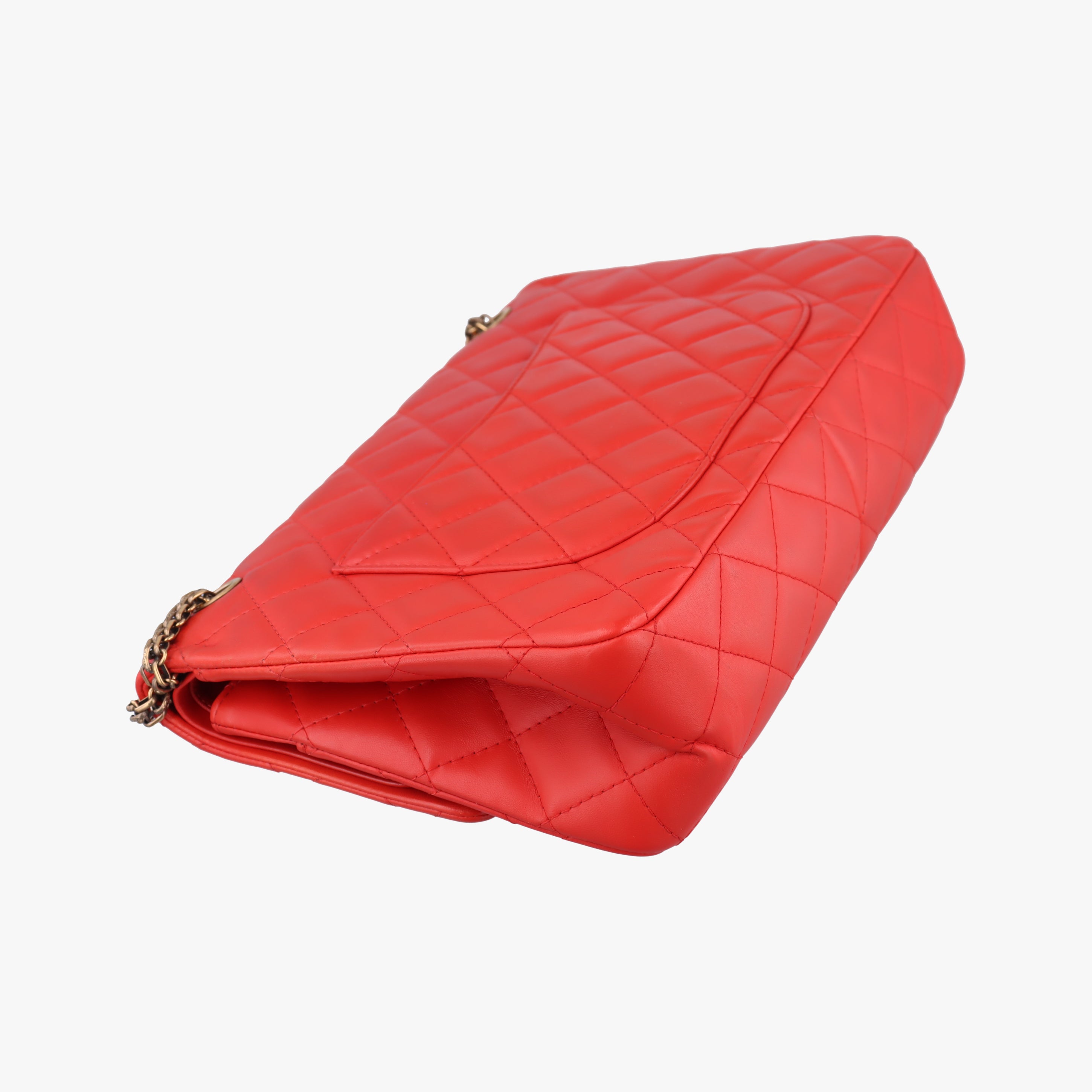 2.55 double flap Matelasse Red lambskin A37590 138491752.55 ダブルフラップマトラッセ レッド ラムスキン A37590 13849175