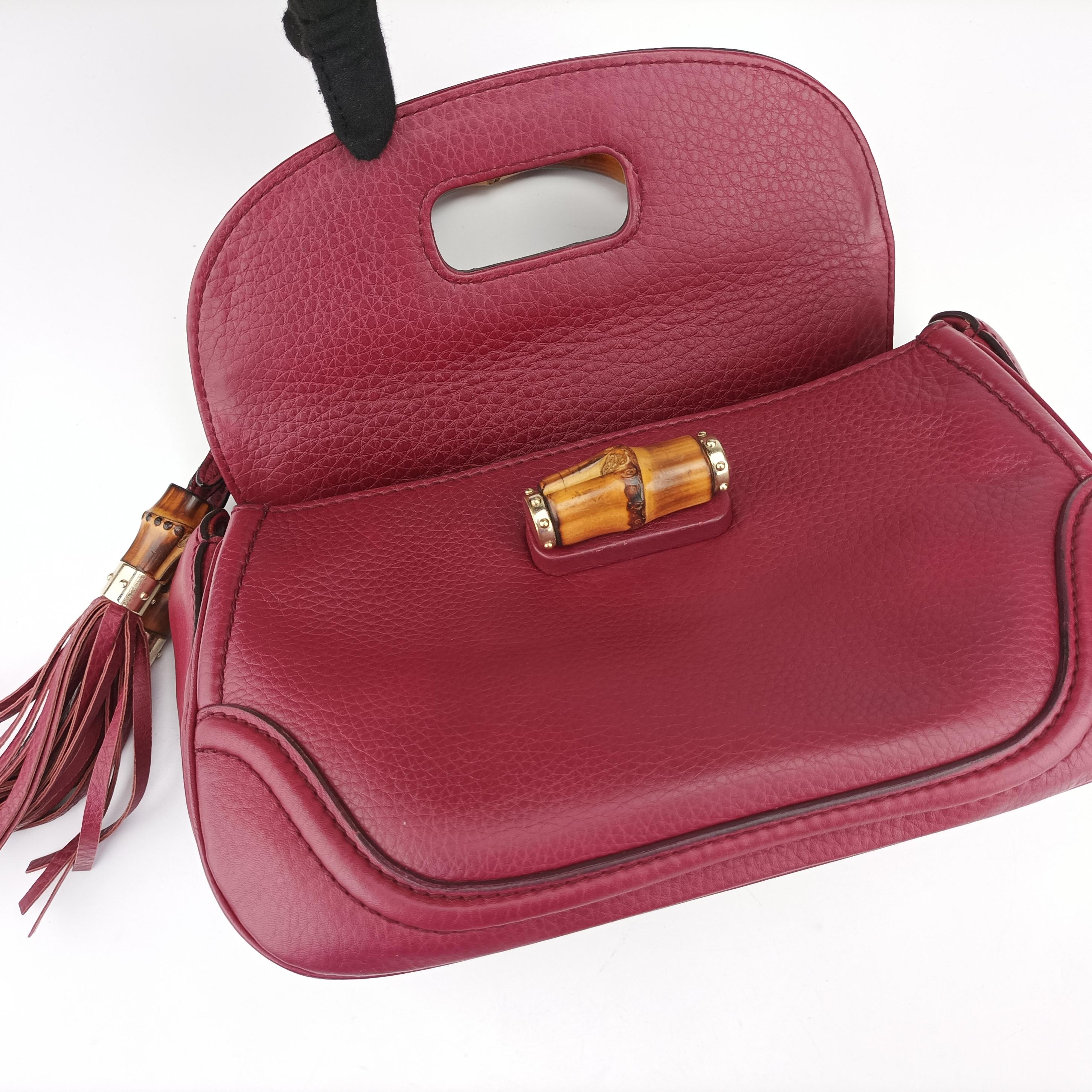 New Bamboo Burgundy Leather 254884 C010000967ニューバンブー ワインレッド レザー 254884 C010000967