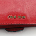 Miu Lady Red×multicolor Leather 37ミュウレディ レッド×マルチカラー レザー 37