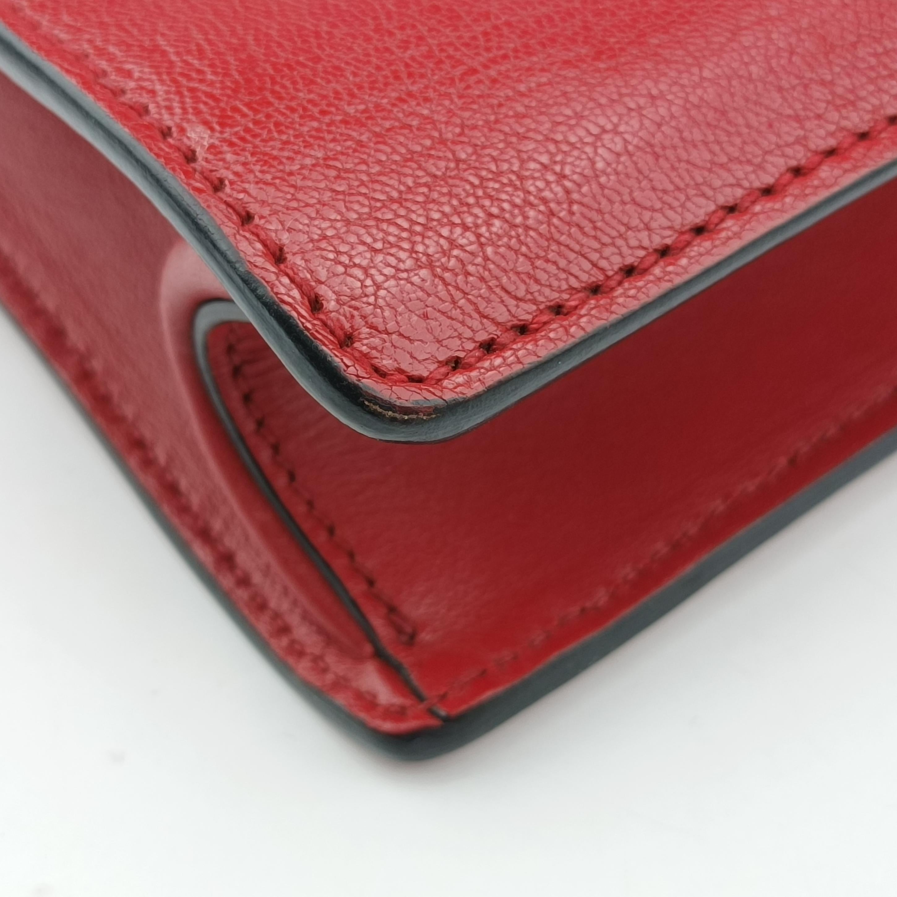 Miu Lady Red×multicolor Leather 37ミュウレディ レッド×マルチカラー レザー 37