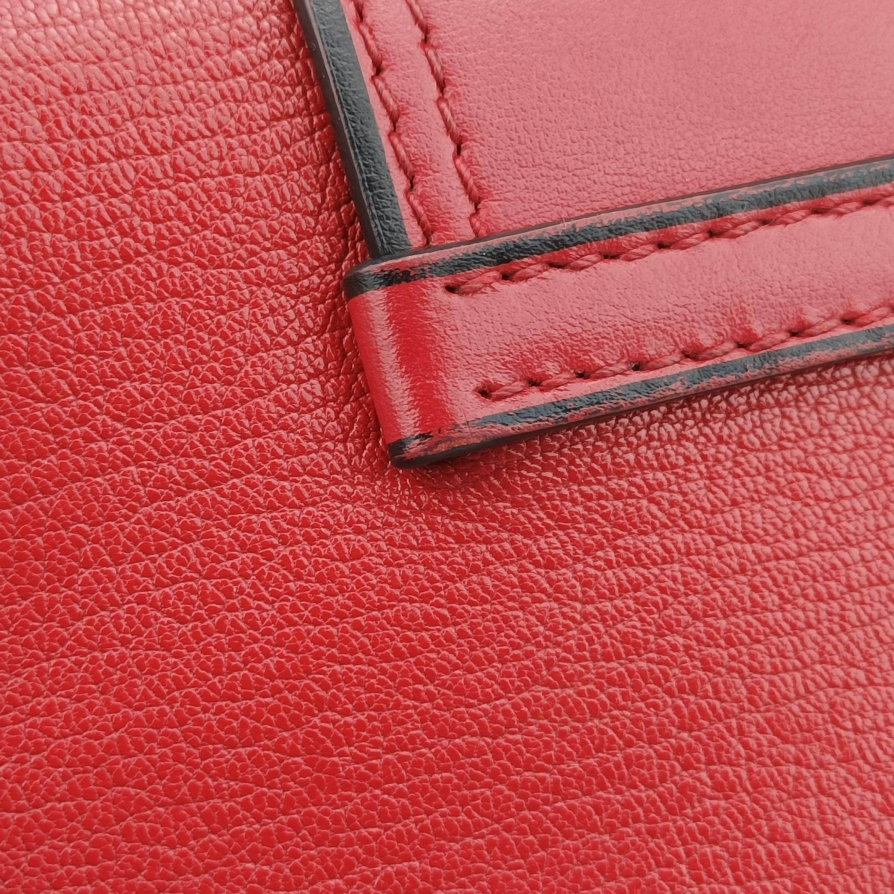 Miu Lady Red×multicolor Leather 37ミュウレディ レッド×マルチカラー レザー 37