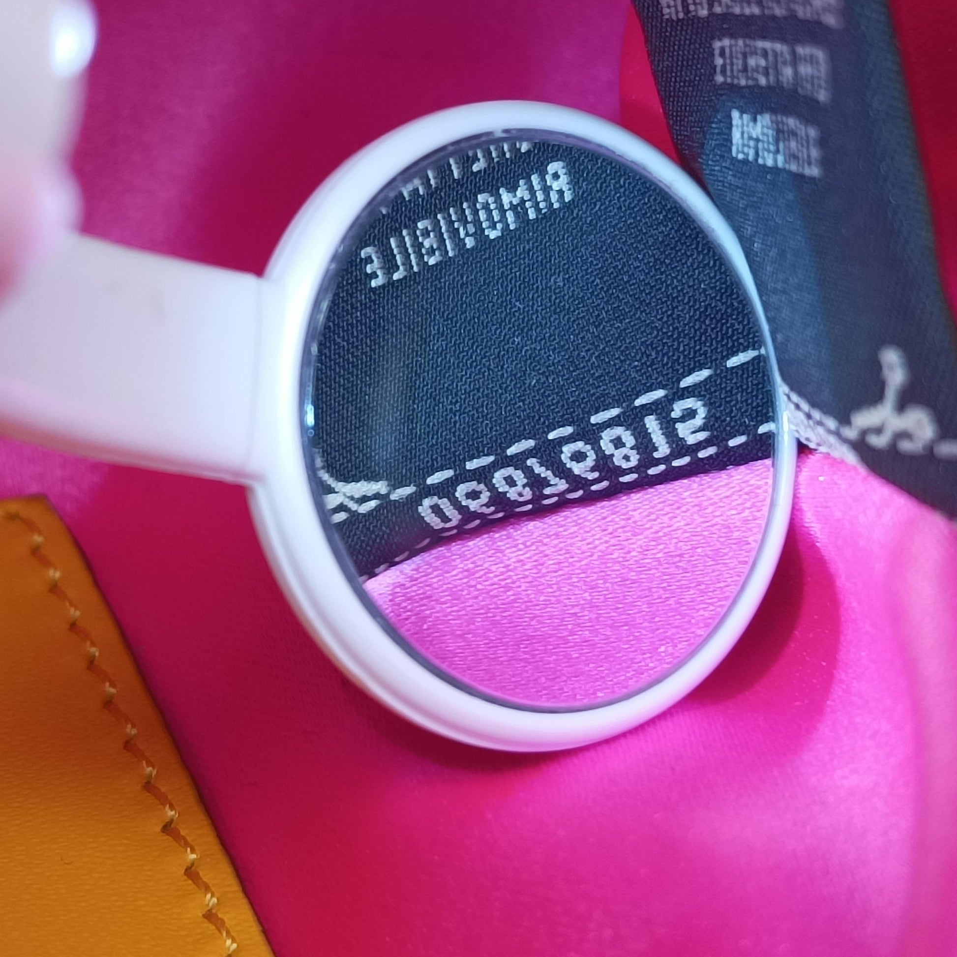 Vertigo Baguette Yellow x White x Beige PVC coated canvas 8BS049 8BS049-AFL1-218-1042ヴァーティゴ バゲット イエロー×ホワイト×ベージュ PVCコーティングキャンバス 8BS049 8BS049-AFL1-218-1042