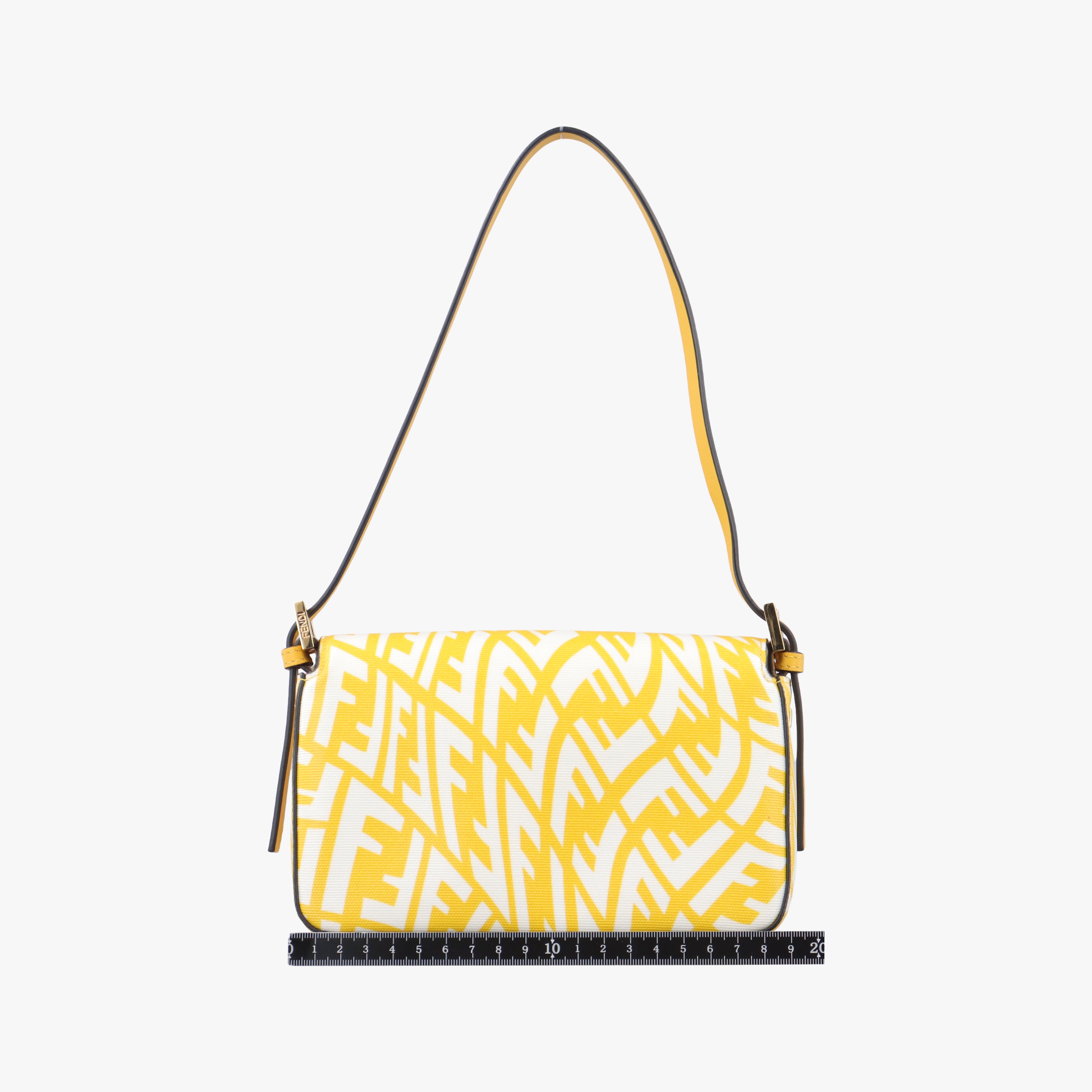 Vertigo Baguette Yellow x White x Beige PVC coated canvas 8BS049 8BS049-AFL1-218-1042ヴァーティゴ バゲット イエロー×ホワイト×ベージュ PVCコーティングキャンバス 8BS049 8BS049-AFL1-218-1042