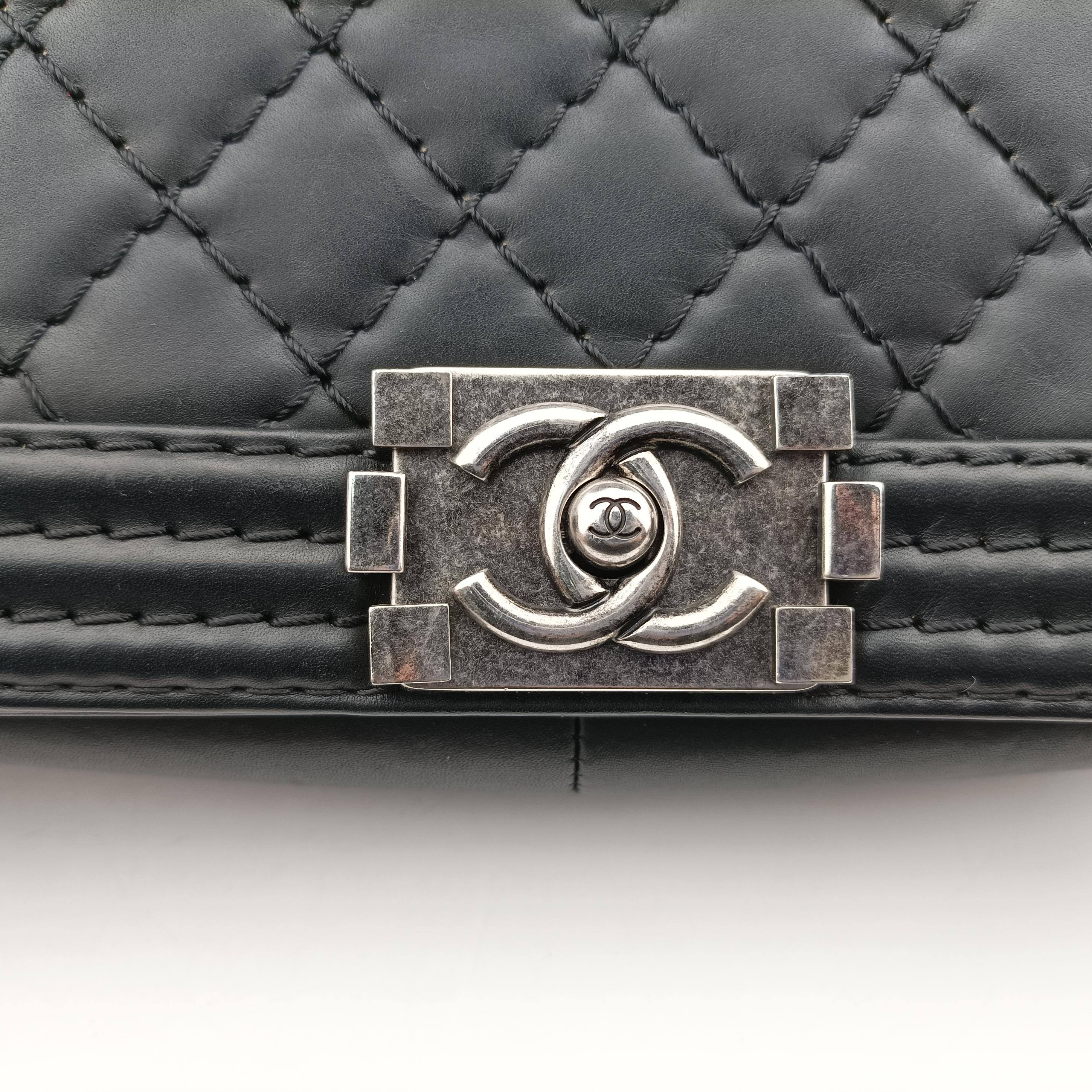 BOY CHANEL Black lambskin A66298 18203088ボーイシャネル ブラック ラムスキン A66298 18203088