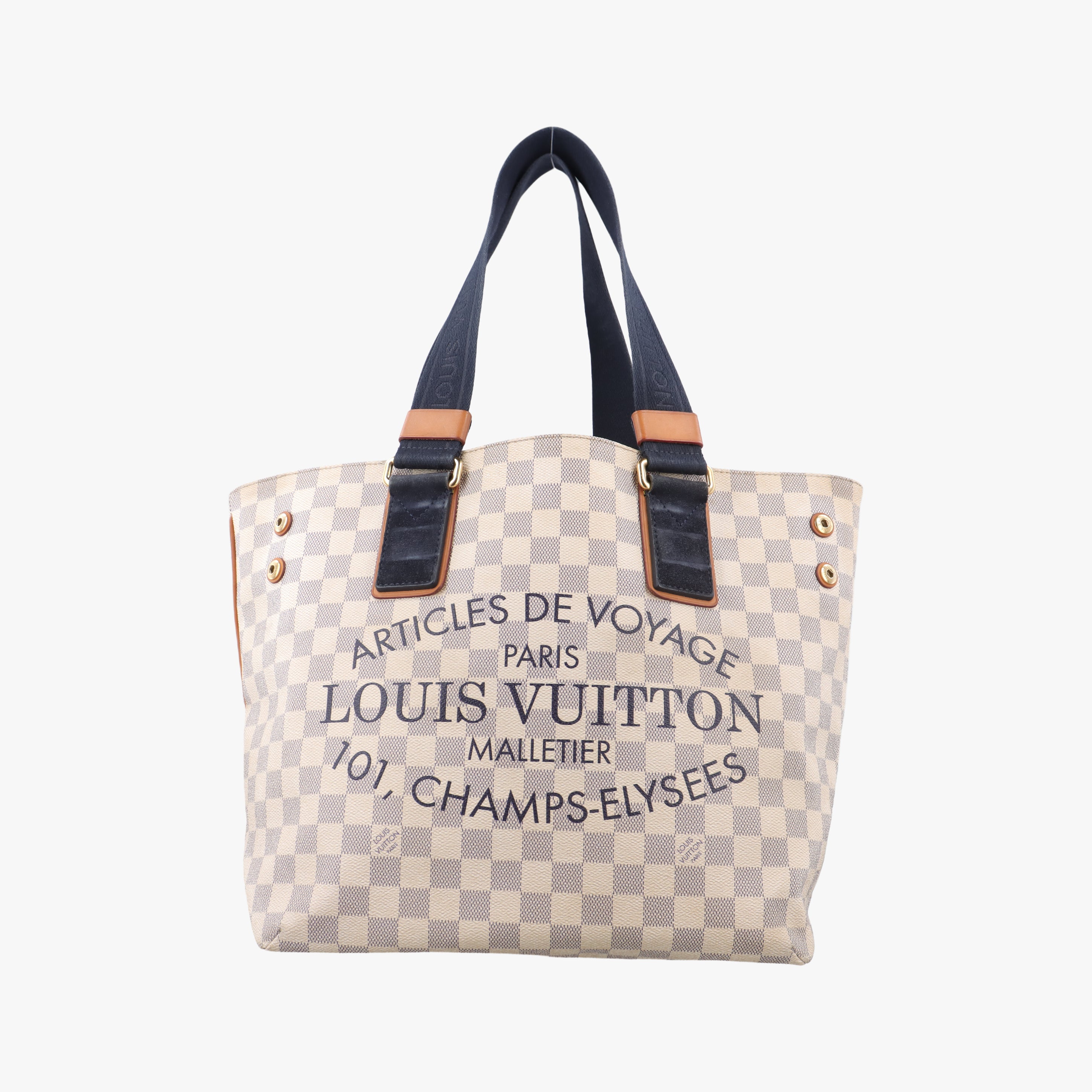 Plein Soleil Cabas PM AZUR Damier Canvas N41179 DU0162プランソレイユ カバPM アズール ダミエキャンバス N41179 DU0162