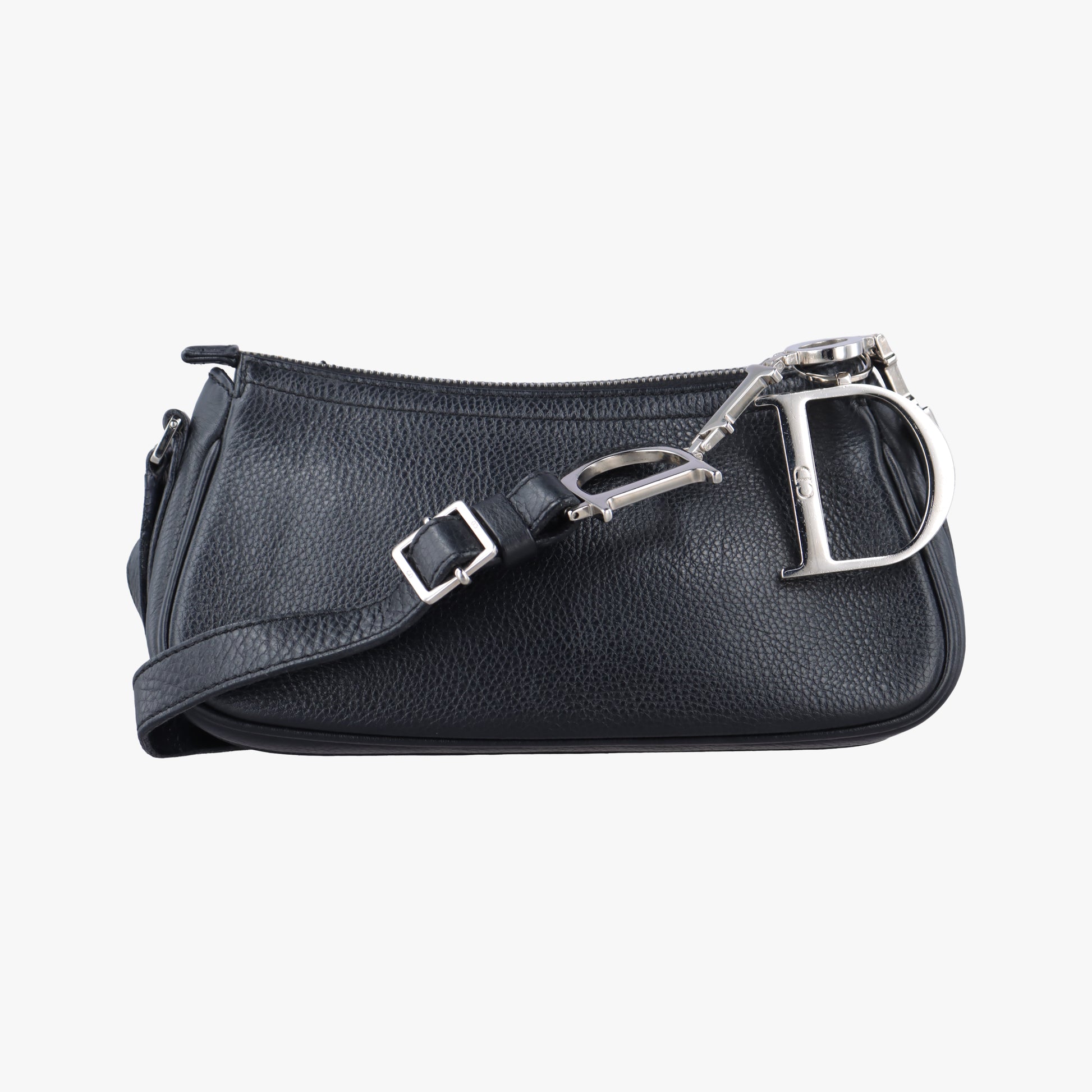 Logo Charm Mini Black leather 08-BO-0026ロゴチャームミニ ブラック レザー 08-BO-0026