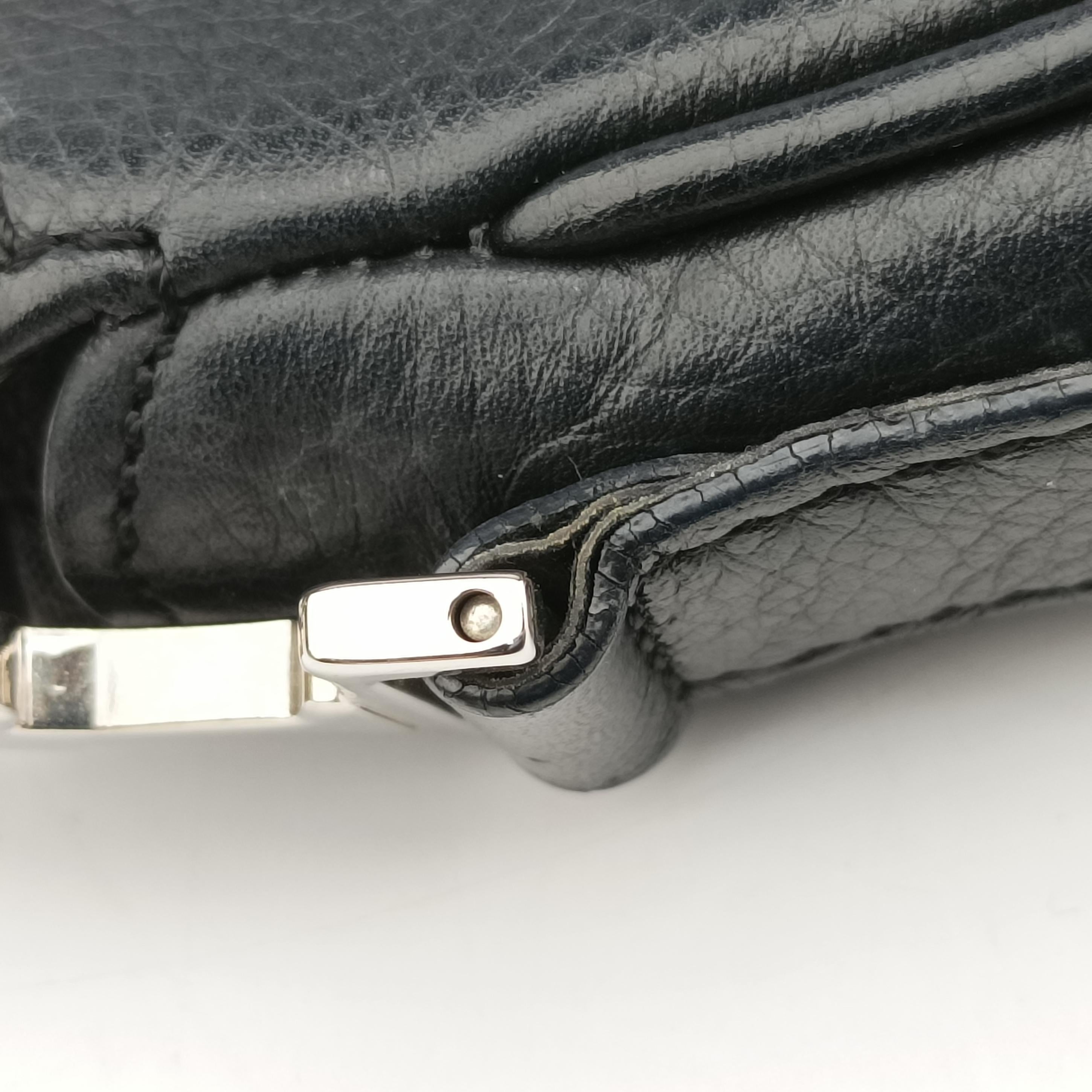 Logo Charm Mini Black leather 08-BO-0026ロゴチャームミニ ブラック レザー 08-BO-0026