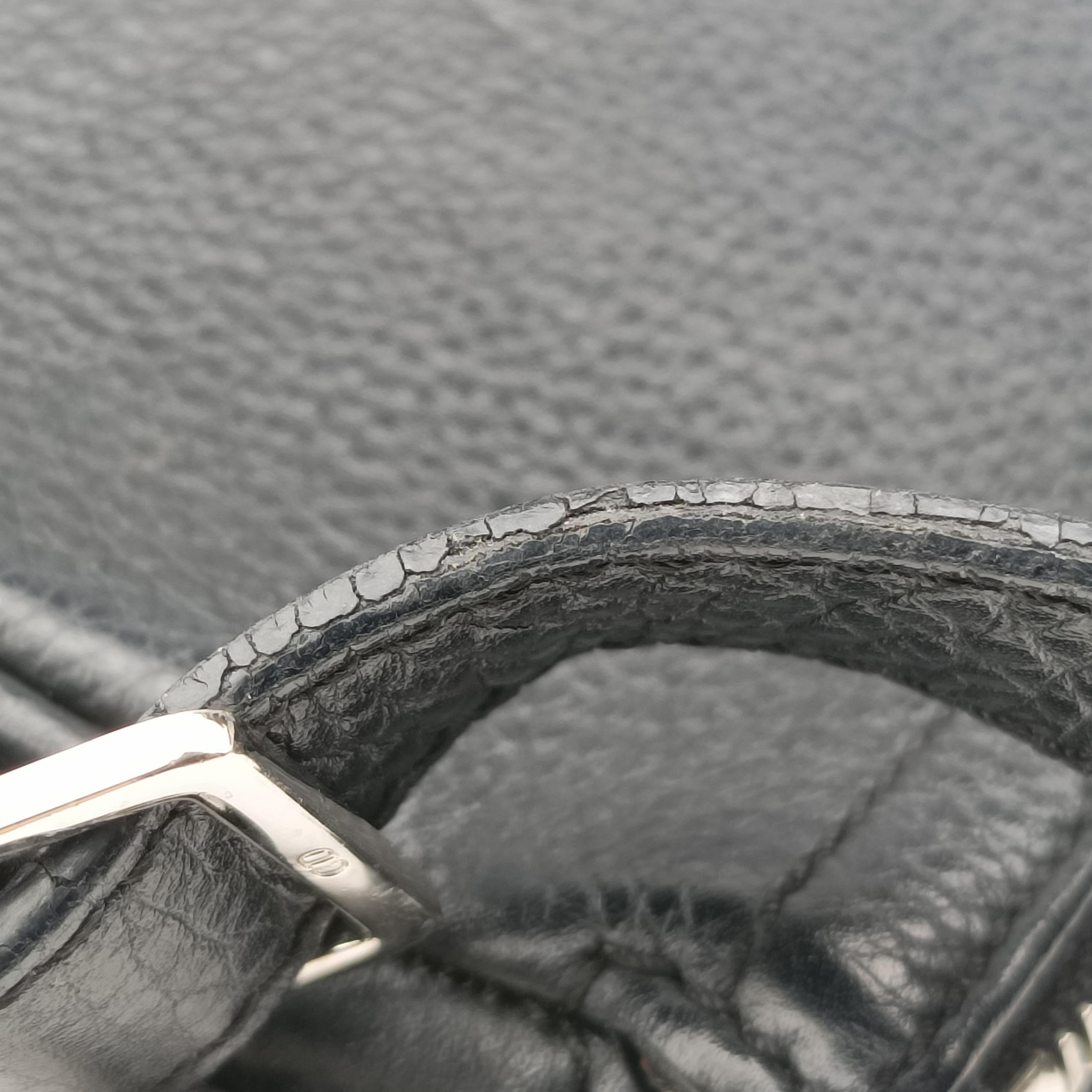 Logo Charm Mini Black leather 08-BO-0026ロゴチャームミニ ブラック レザー 08-BO-0026