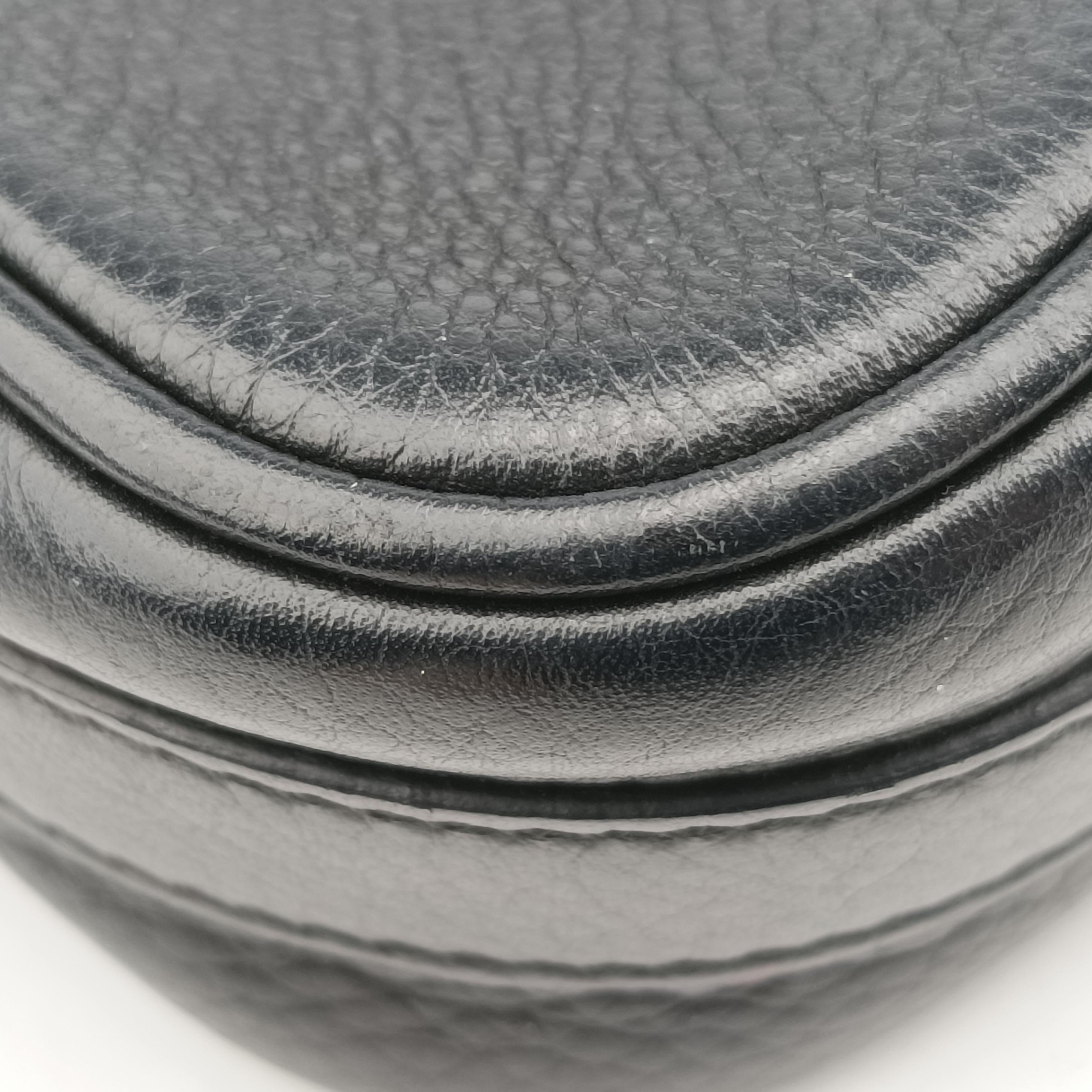 Logo Charm Mini Black leather 08-BO-0026ロゴチャームミニ ブラック レザー 08-BO-0026