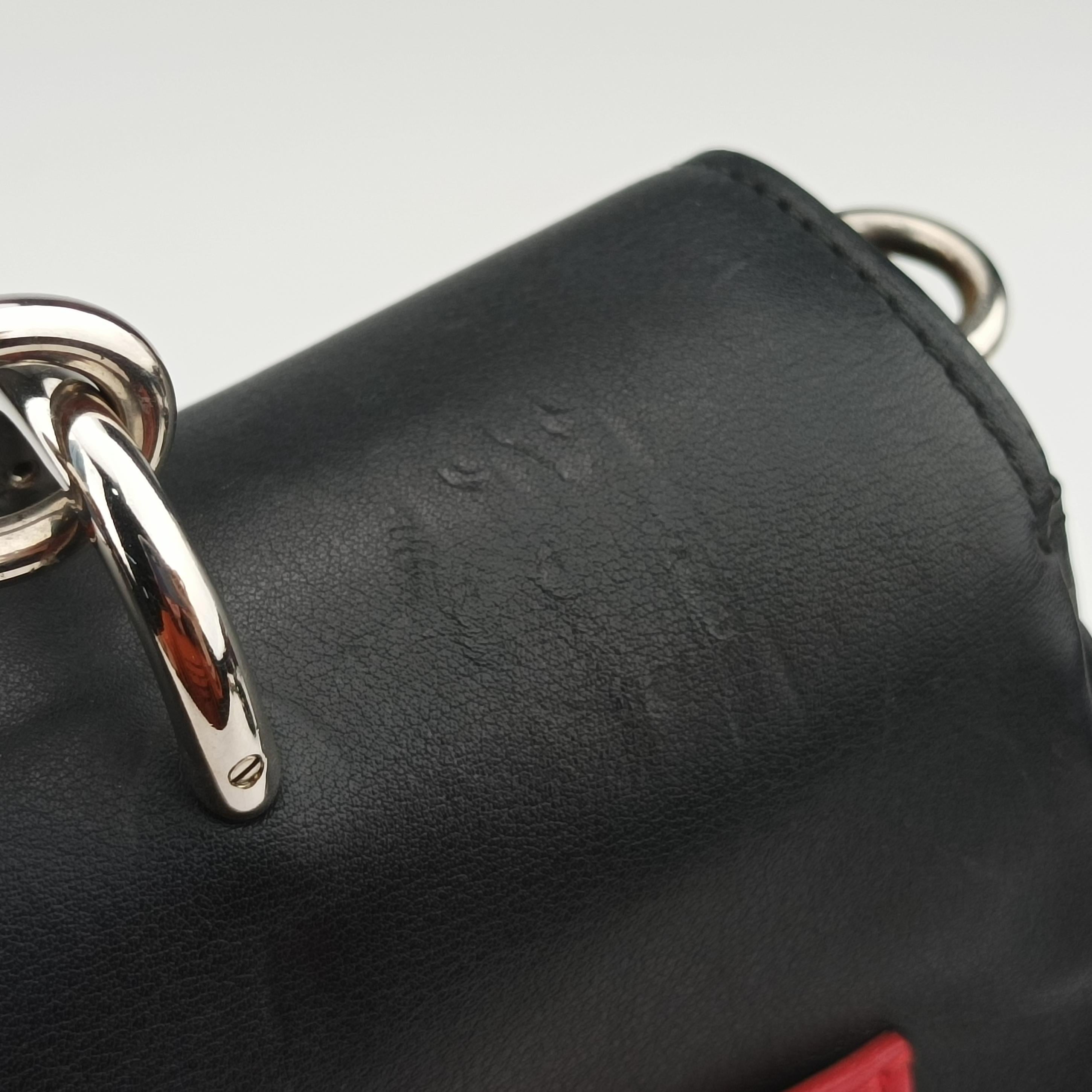 Be Dior Black×blue×red Leather 28-MA-0164ビー ディオール ブラック×ブルー×レッド レザー 28-MA-0164