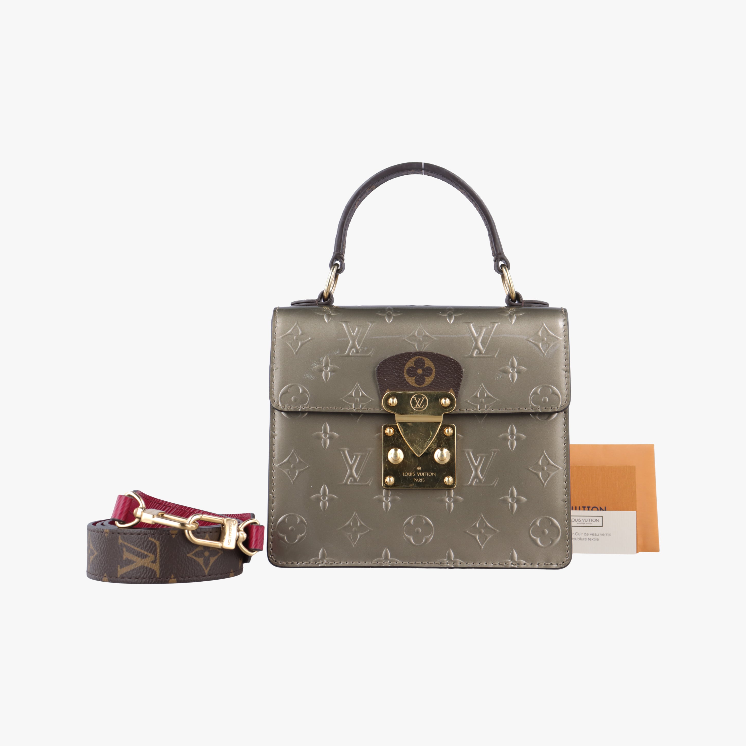 Spring Street PM CHAMPAGNE METALLISE Vernis M90502 NZ3169 IC Chipスプリング ストリートPM シャンパーニュ メタリゼ ヴェルニ M90502 NZ3169 ICチップ