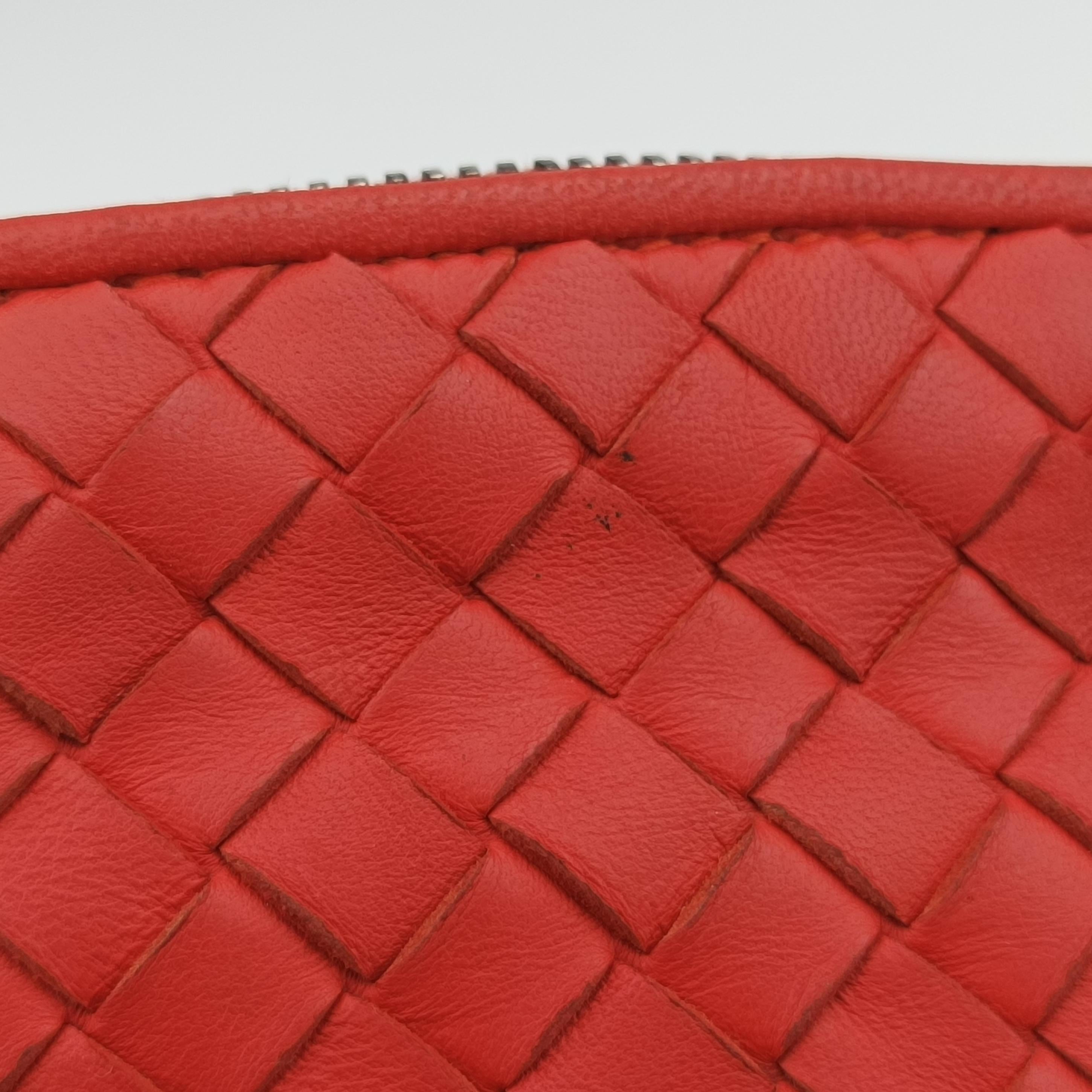 NODINI Intrecciato Orange lambskin 245354 V0016 6576 EPEV 2011 1222 Bノディーニ イントレチャート オレンジ ラムスキン 245354 V0016 6576 EPEV 2011 1222 B