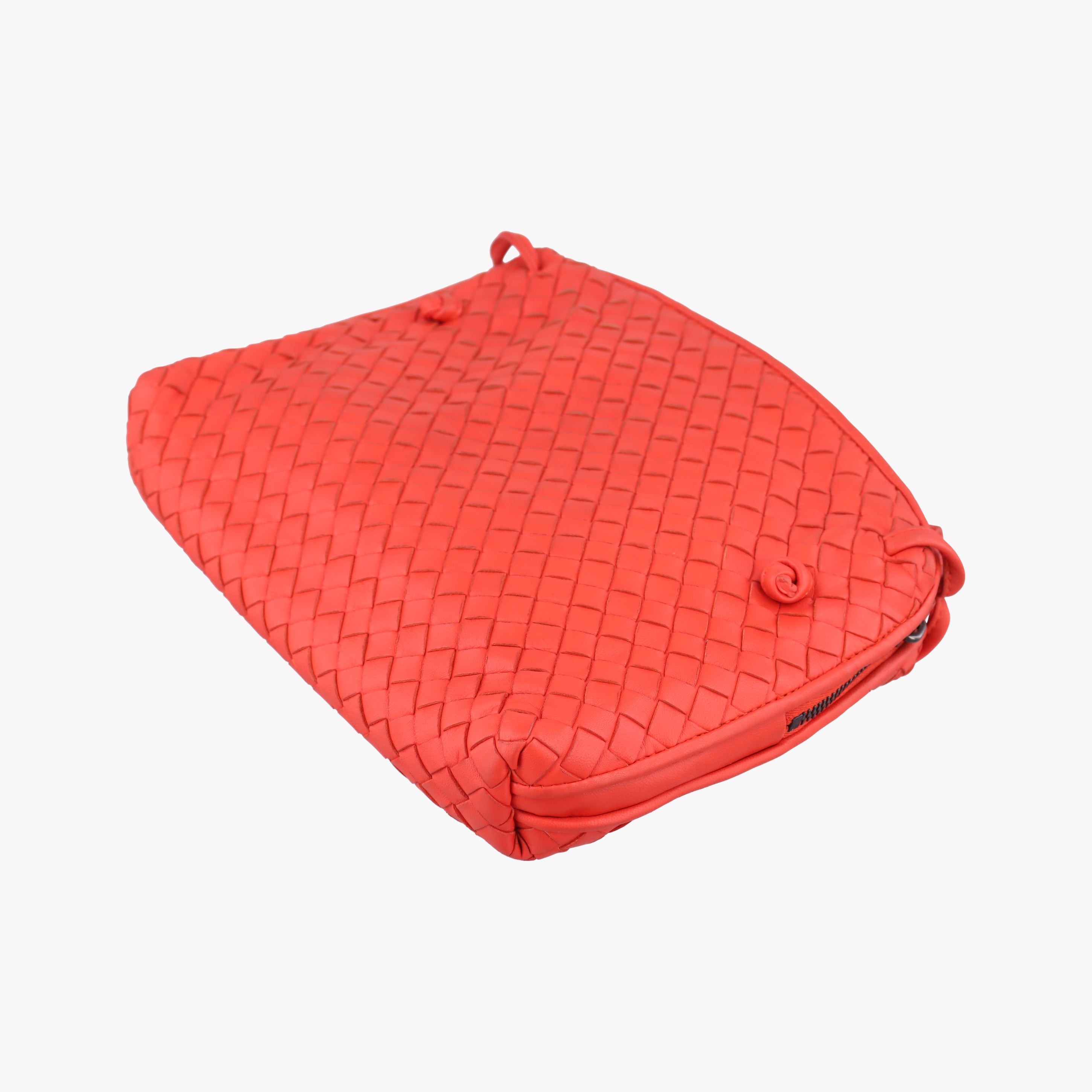 NODINI Intrecciato Orange lambskin 245354 V0016 6576 EPEV 2011 1222 Bノディーニ イントレチャート オレンジ ラムスキン 245354 V0016 6576 EPEV 2011 1222 B