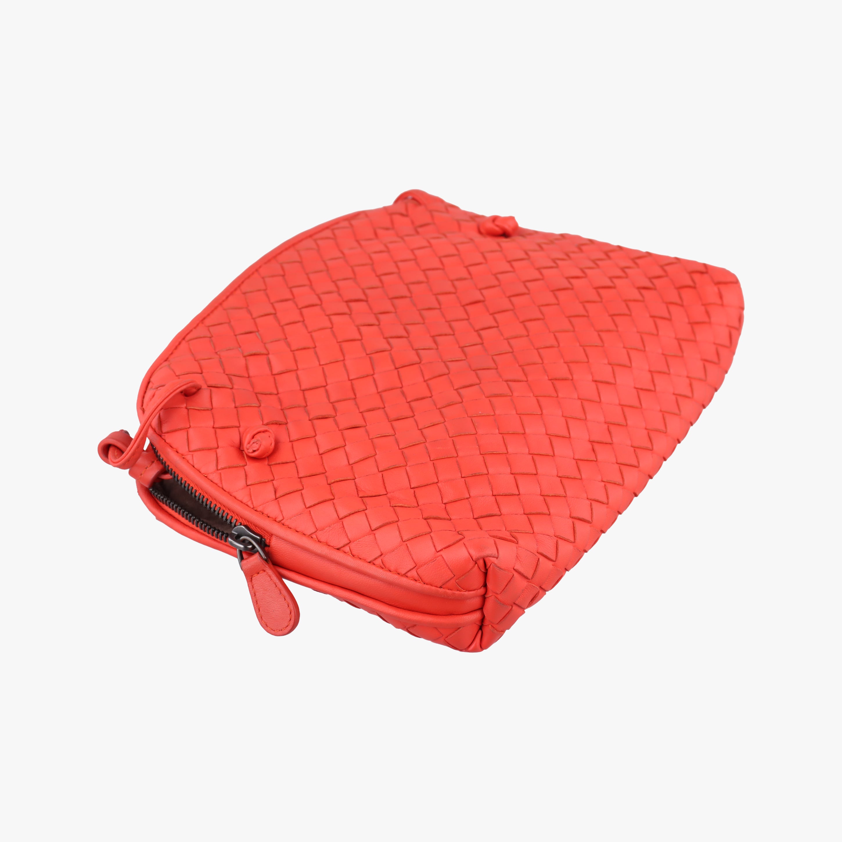 NODINI Intrecciato Orange lambskin 245354 V0016 6576 EPEV 2011 1222 Bノディーニ イントレチャート オレンジ ラムスキン 245354 V0016 6576 EPEV 2011 1222 B