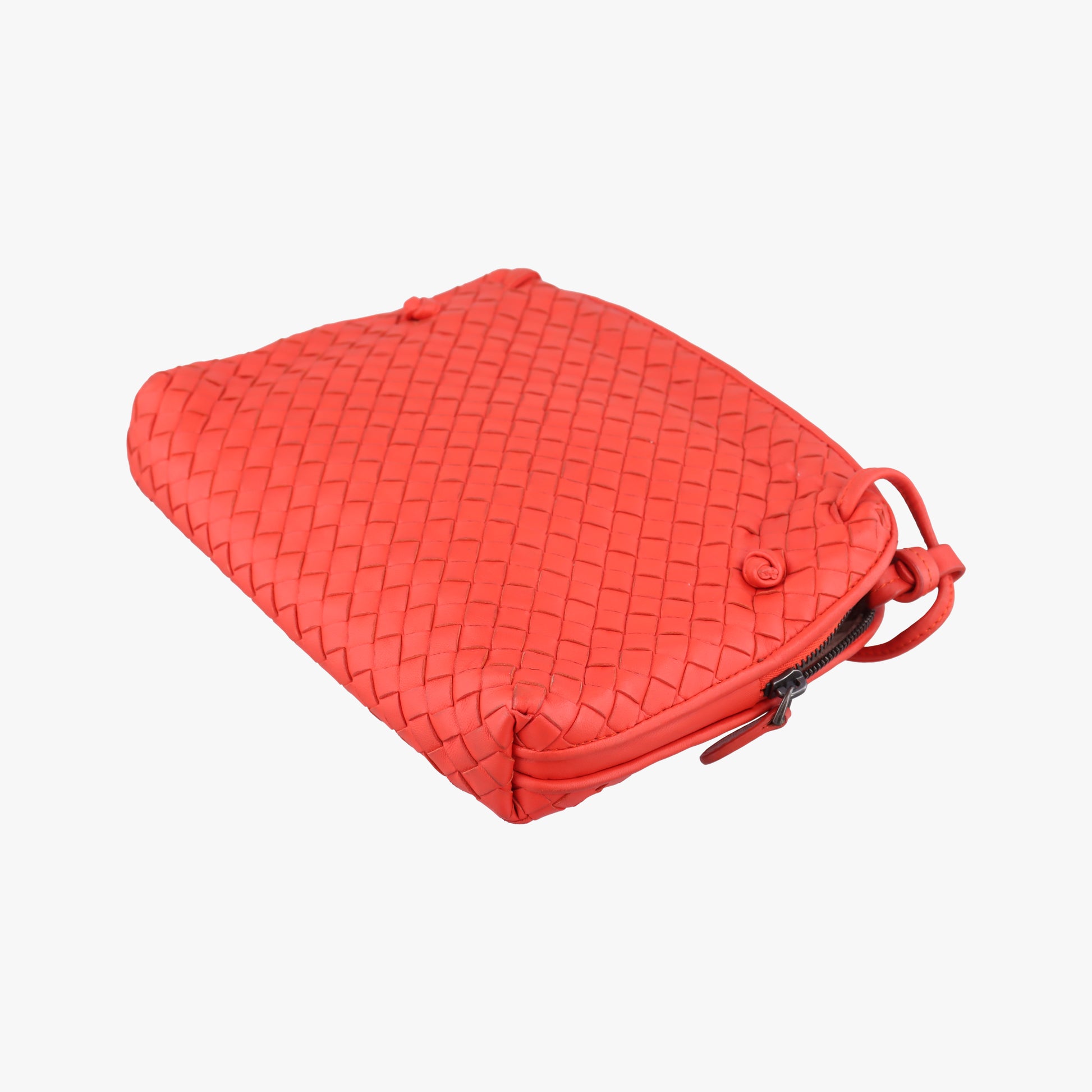 NODINI Intrecciato Orange lambskin 245354 V0016 6576 EPEV 2011 1222 Bノディーニ イントレチャート オレンジ ラムスキン 245354 V0016 6576 EPEV 2011 1222 B