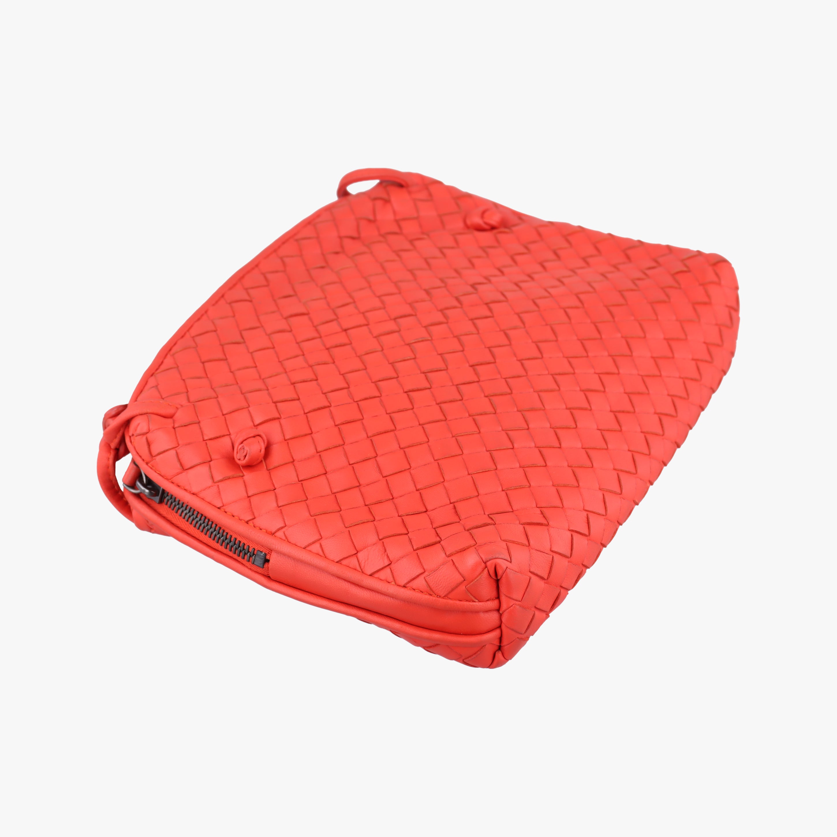 NODINI Intrecciato Orange lambskin 245354 V0016 6576 EPEV 2011 1222 Bノディーニ イントレチャート オレンジ ラムスキン 245354 V0016 6576 EPEV 2011 1222 B