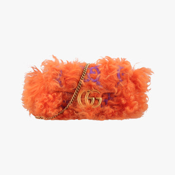 GG Marmont Orange Fur 476433 GGマーモント オレンジ ファー 476433 