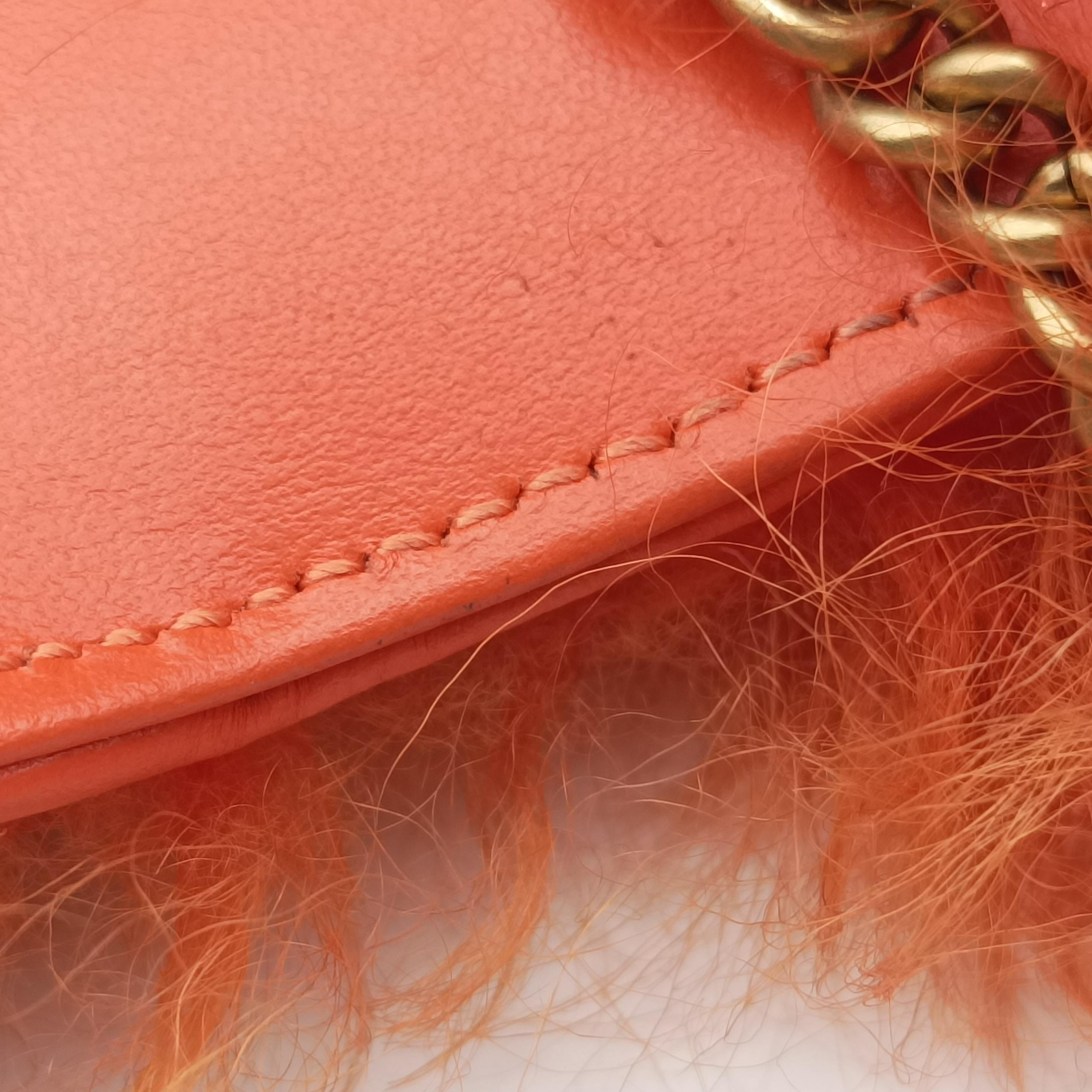 GG Marmont Orange Fur 476433 GGマーモント オレンジ ファー 476433 