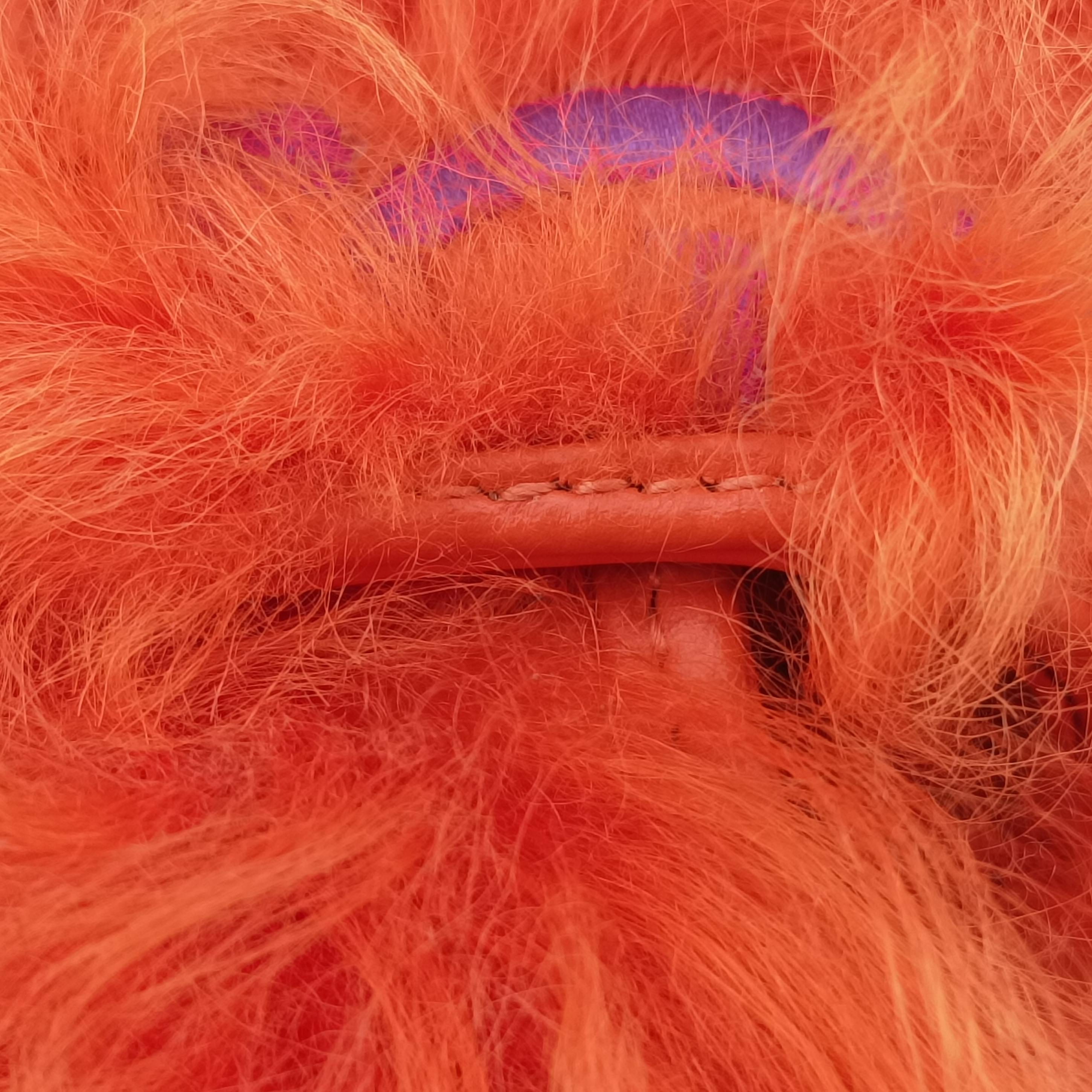 GG Marmont Orange Fur 476433 GGマーモント オレンジ ファー 476433 