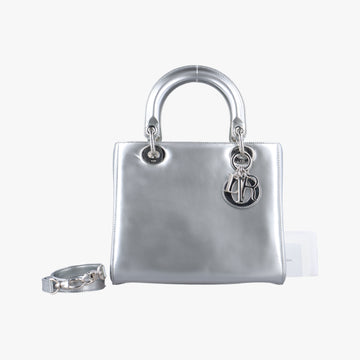 Lady Dior Silver Enamel 21-MA-0173レディディオール シルバー エナメル 21-MA-0173