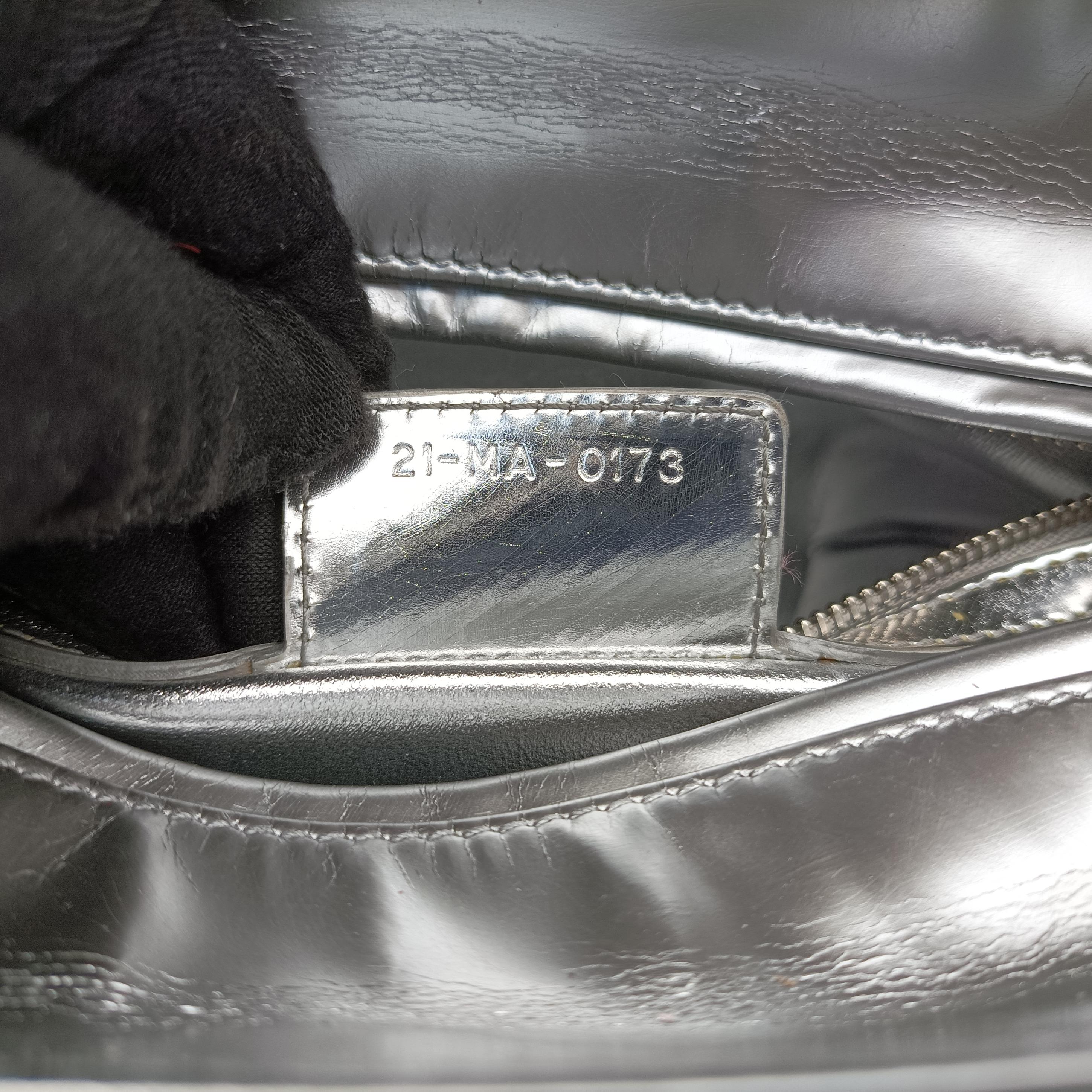 Lady Dior Silver Enamel 21-MA-0173レディディオール シルバー エナメル 21-MA-0173