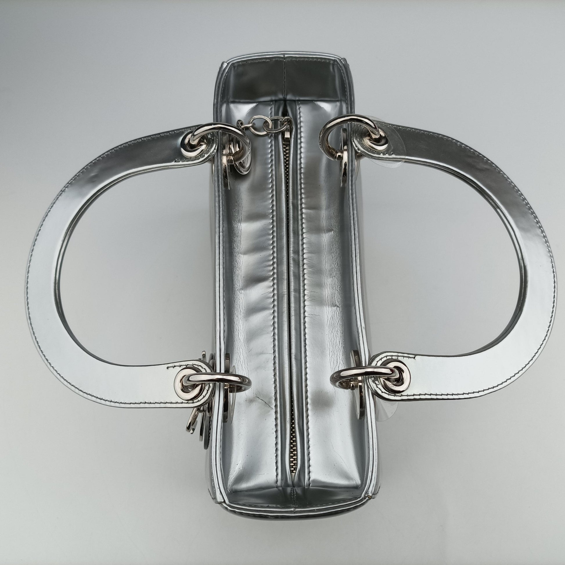 Lady Dior Silver Enamel 21-MA-0173レディディオール シルバー エナメル 21-MA-0173