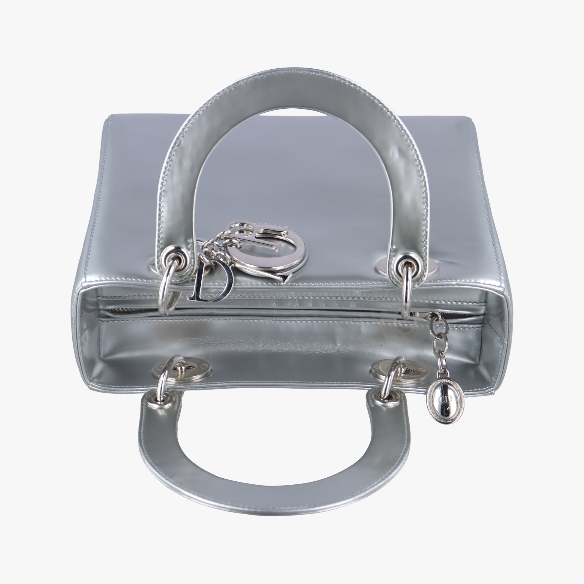 Lady Dior Silver Enamel 21-MA-0173レディディオール シルバー エナメル 21-MA-0173