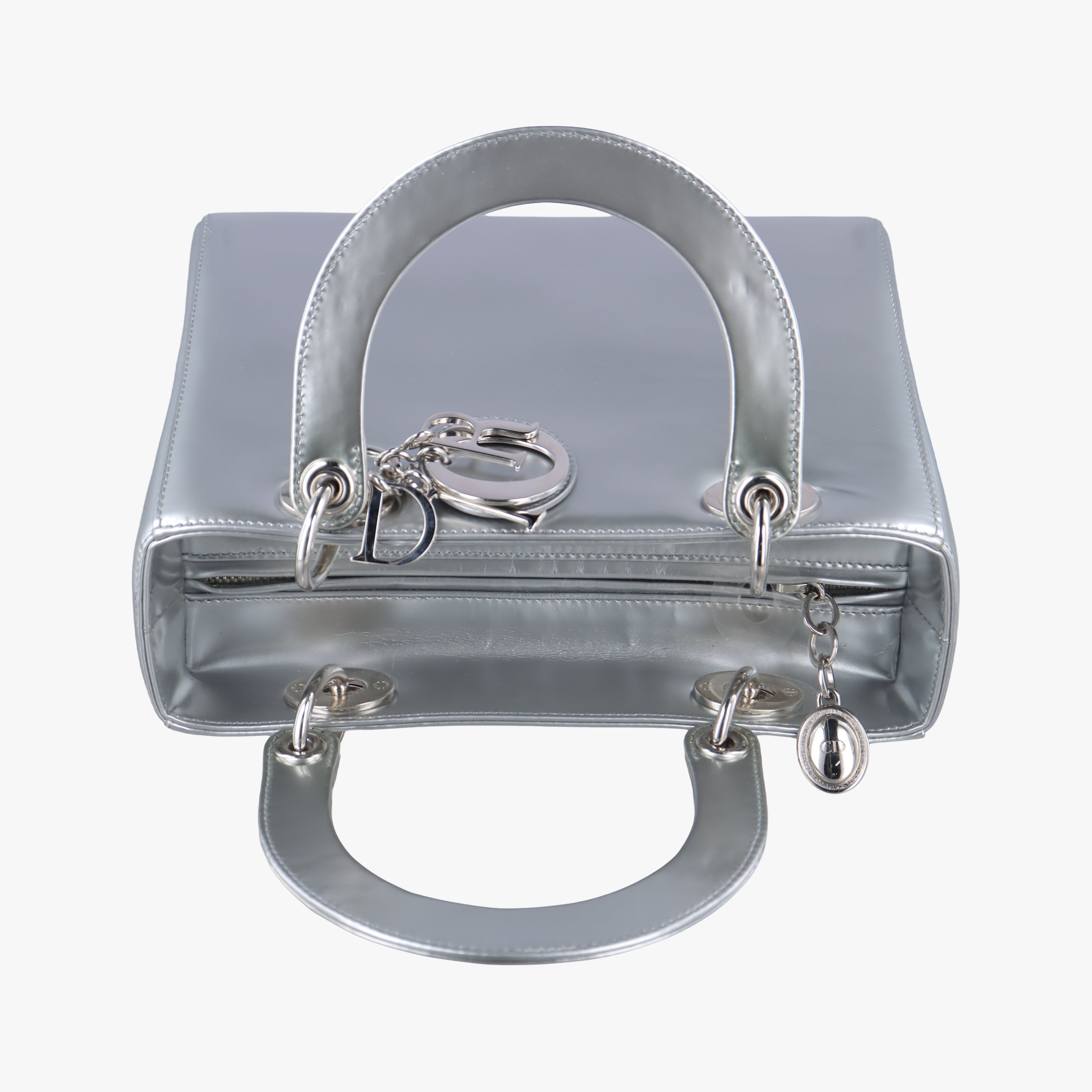 Lady Dior Silver Enamel 21-MA-0173レディディオール シルバー エナメル 21-MA-0173