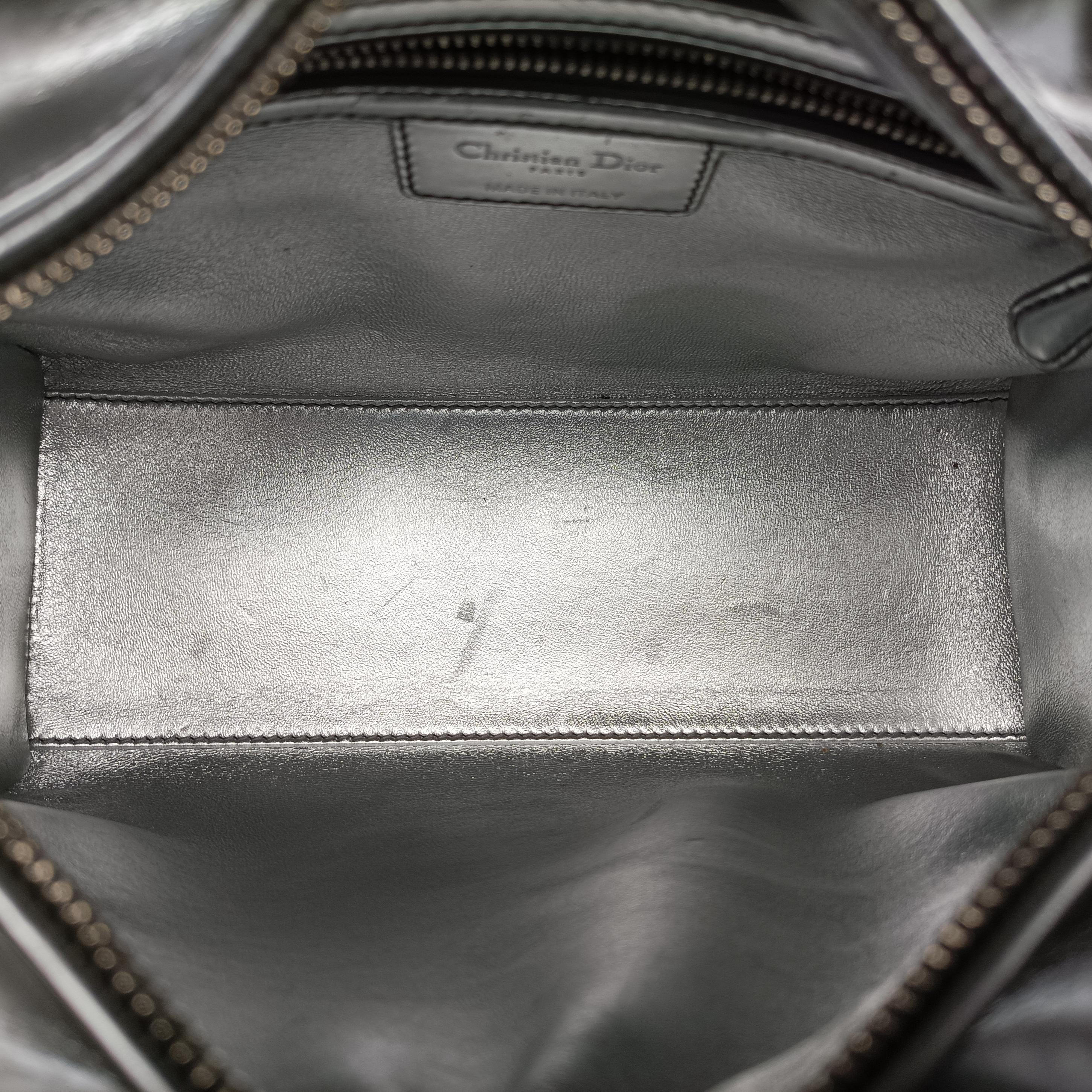 Lady Dior Silver Enamel 21-MA-0173レディディオール シルバー エナメル 21-MA-0173