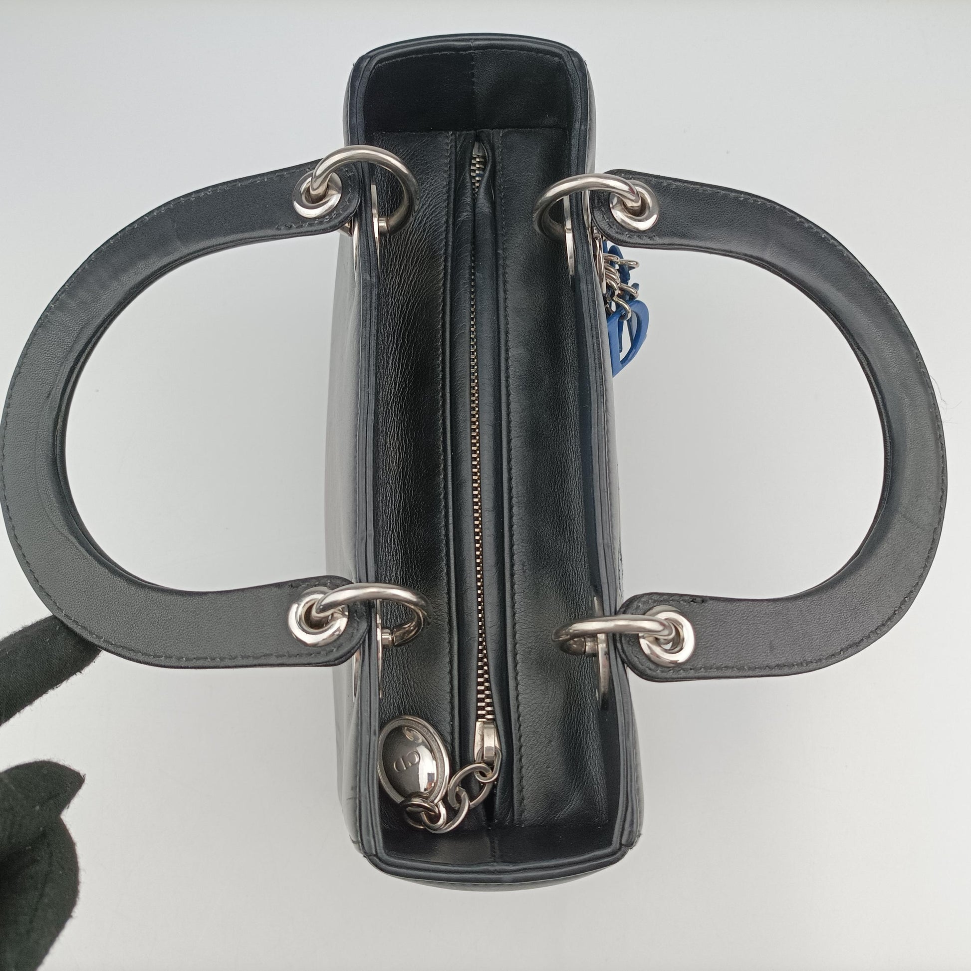 Lady Dior Black×multicolor leather 12-BO-0175レディディオール ブラック×マルチカラー レザー 12-BO-0175