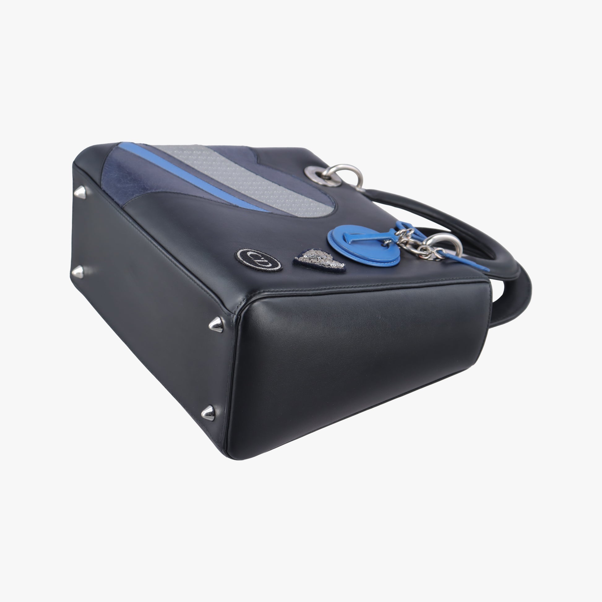 Lady Dior Black×multicolor leather 12-BO-0175レディディオール ブラック×マルチカラー レザー 12-BO-0175