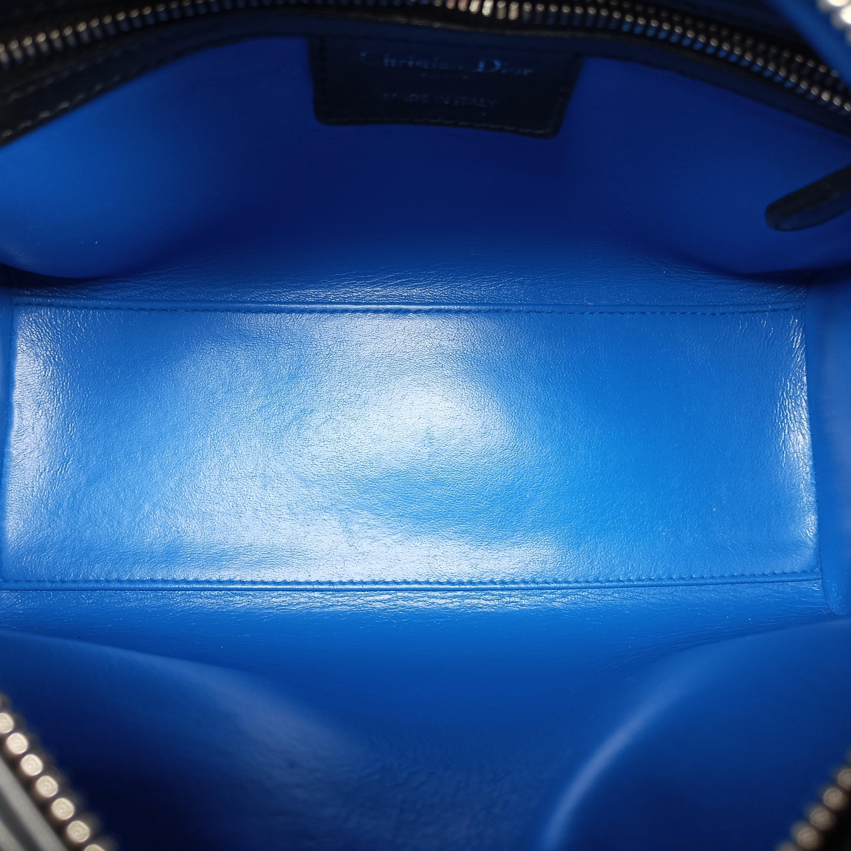 Lady Dior Black×multicolor leather 12-BO-0175レディディオール ブラック×マルチカラー レザー 12-BO-0175