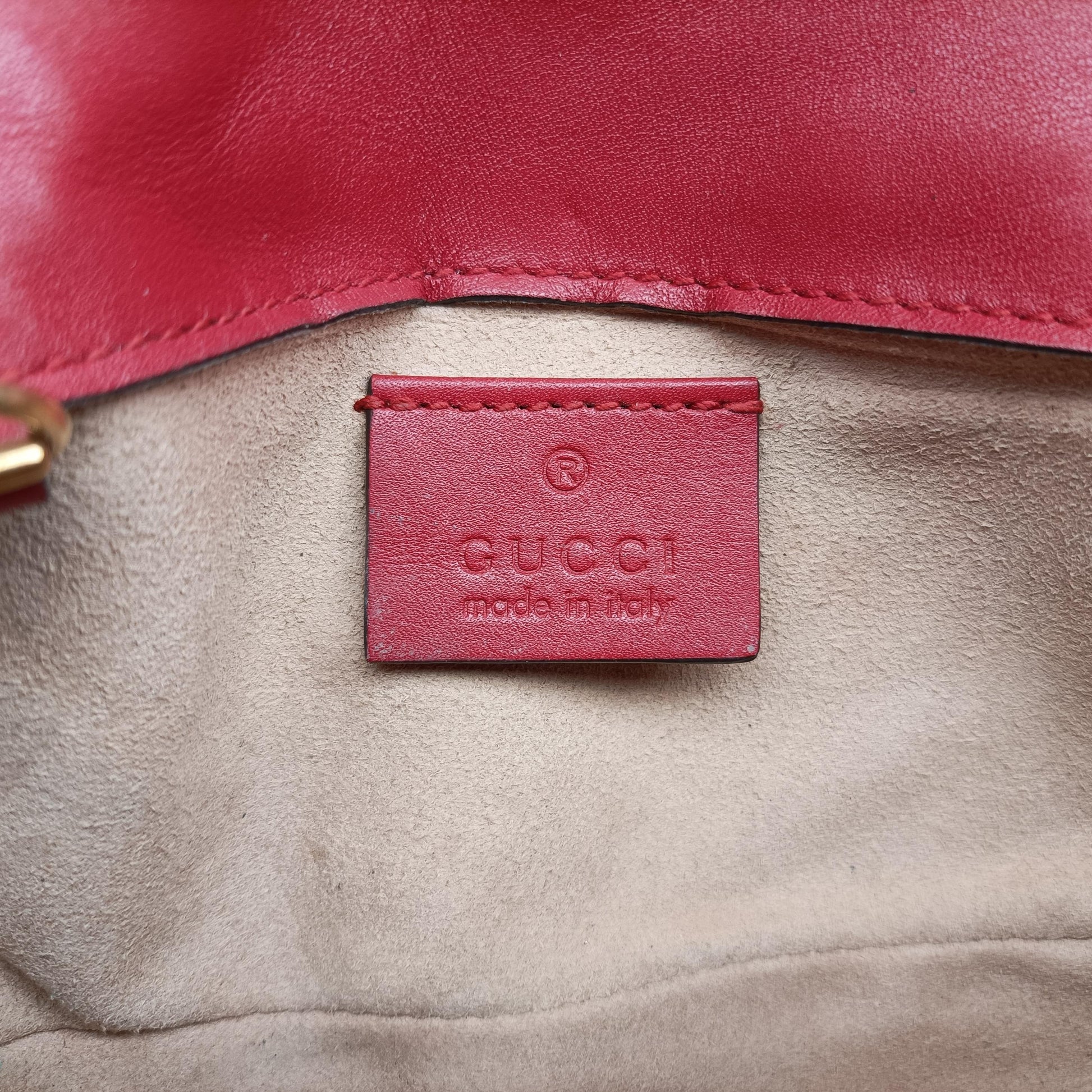 GG Marmont Red Leather 476433 GGマーモント レッド レザー 476433 