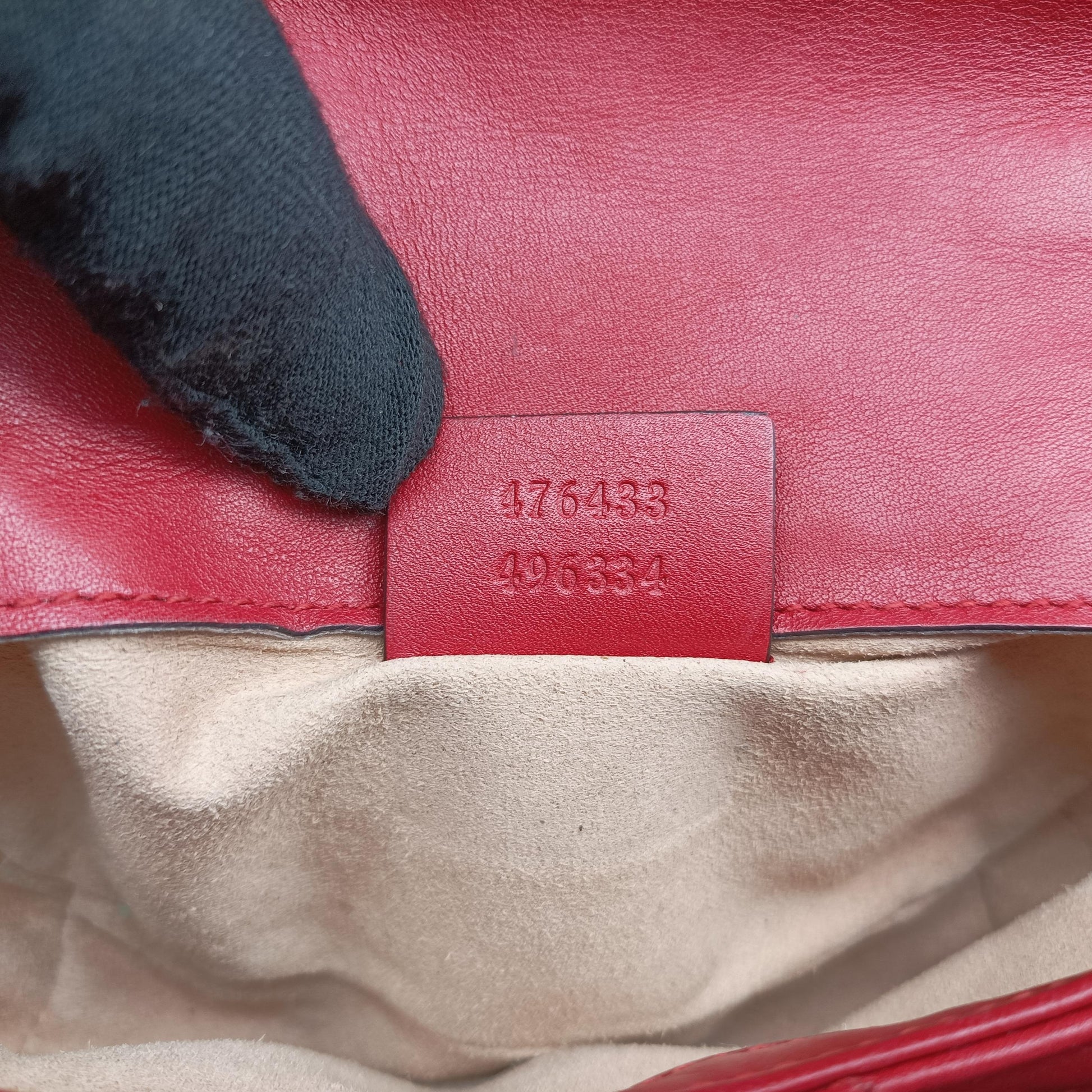 GG Marmont Red Leather 476433 GGマーモント レッド レザー 476433 