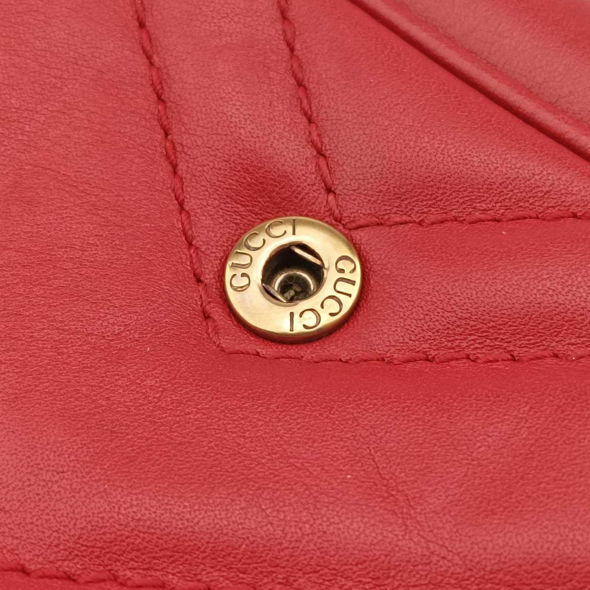 GG Marmont Red Leather 476433 GGマーモント レッド レザー 476433 