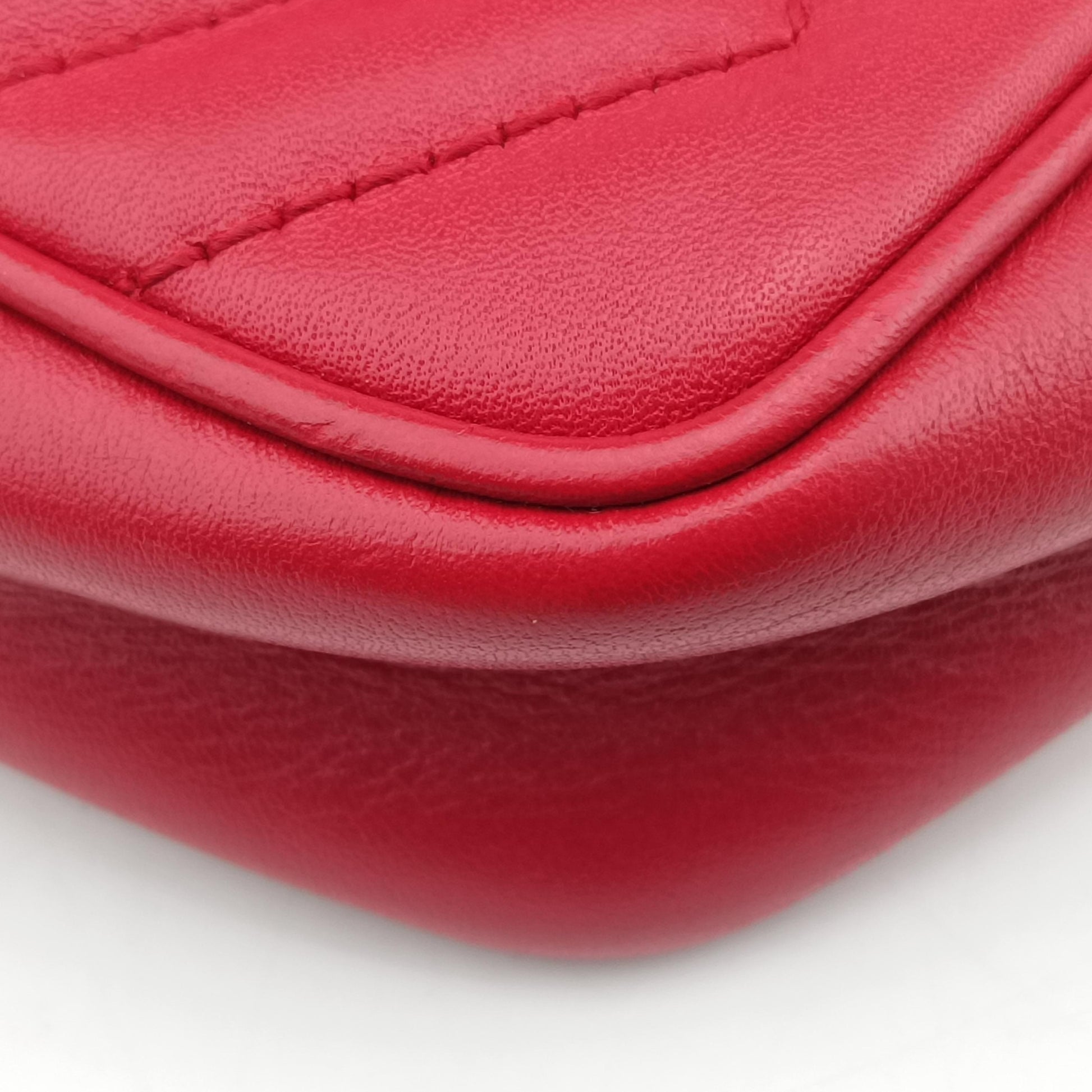 GG Marmont Red Leather 476433 GGマーモント レッド レザー 476433 