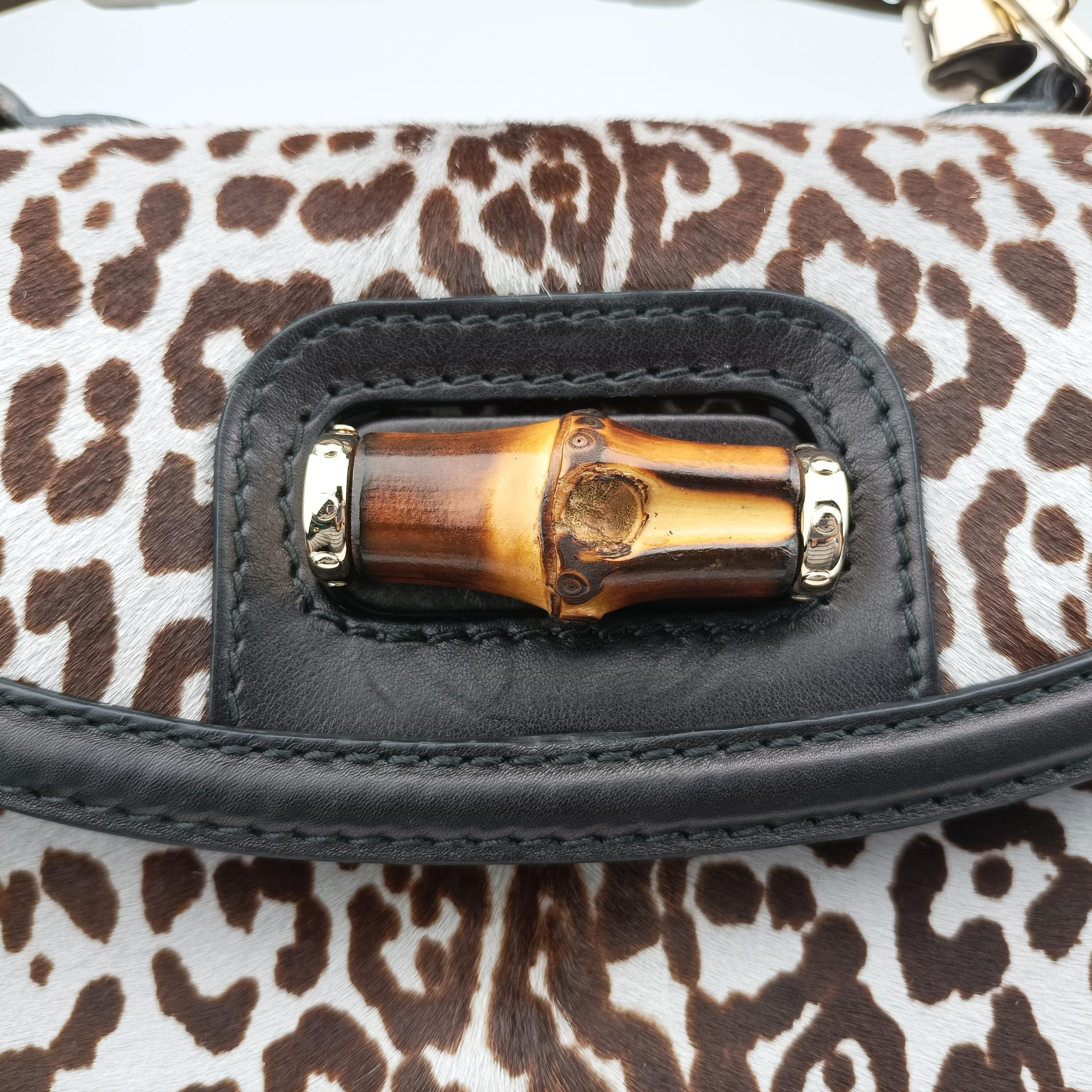 New Bamboo Black×Multicolour ponyhair×Leather 240242 C013744068ニューバンブー ブラック×マルチカラー ハラコ×レザー 240242 C013744068