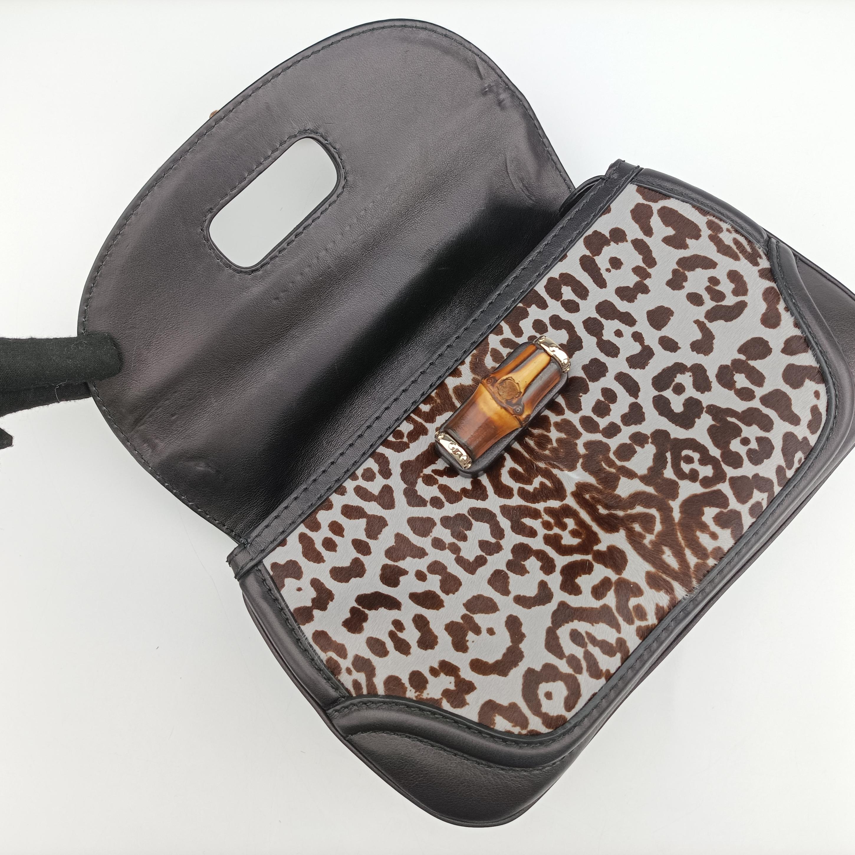 New Bamboo Black×Multicolour ponyhair×Leather 240242 C013744068ニューバンブー ブラック×マルチカラー ハラコ×レザー 240242 C013744068