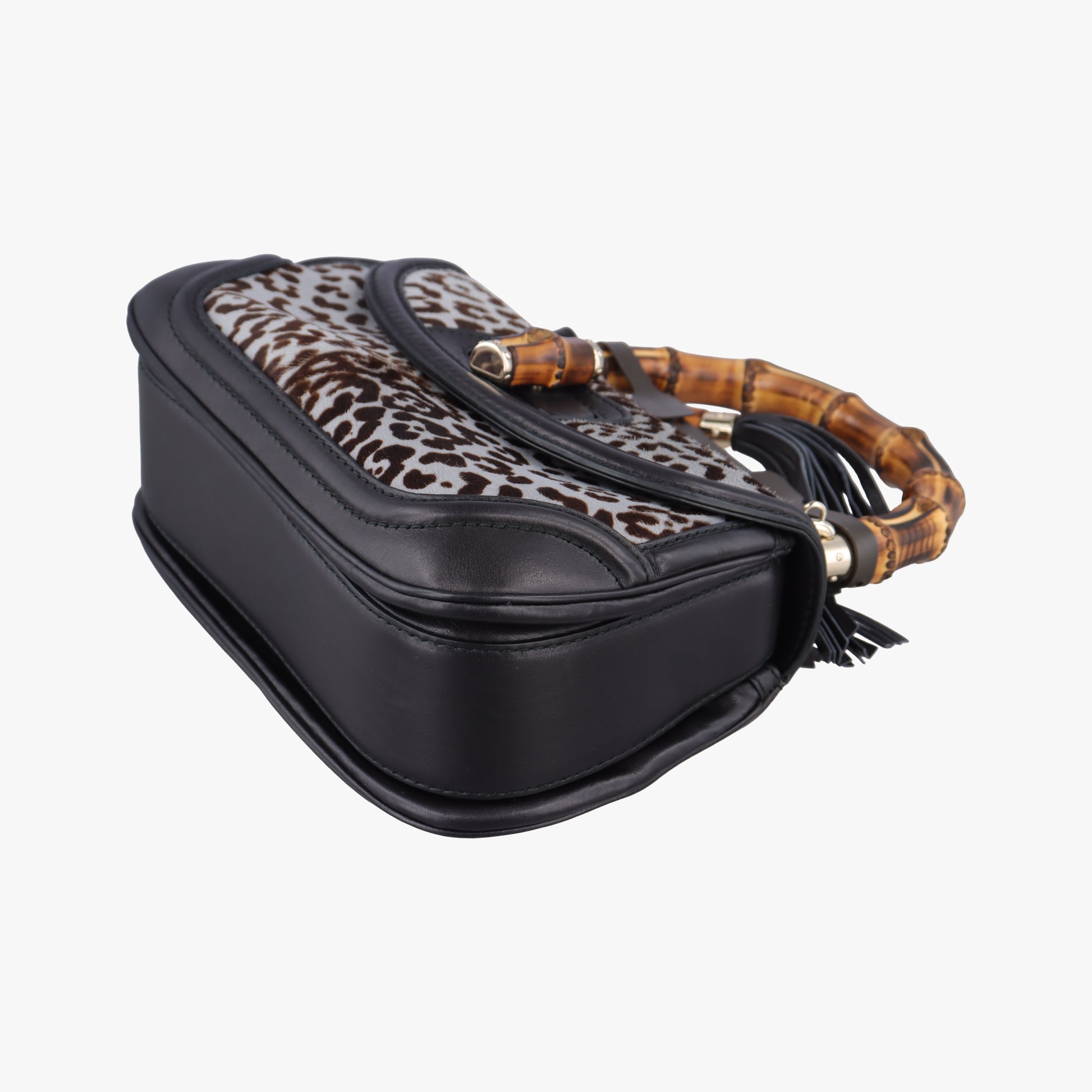 New Bamboo Black×Multicolour ponyhair×Leather 240242 C013744068ニューバンブー ブラック×マルチカラー ハラコ×レザー 240242 C013744068