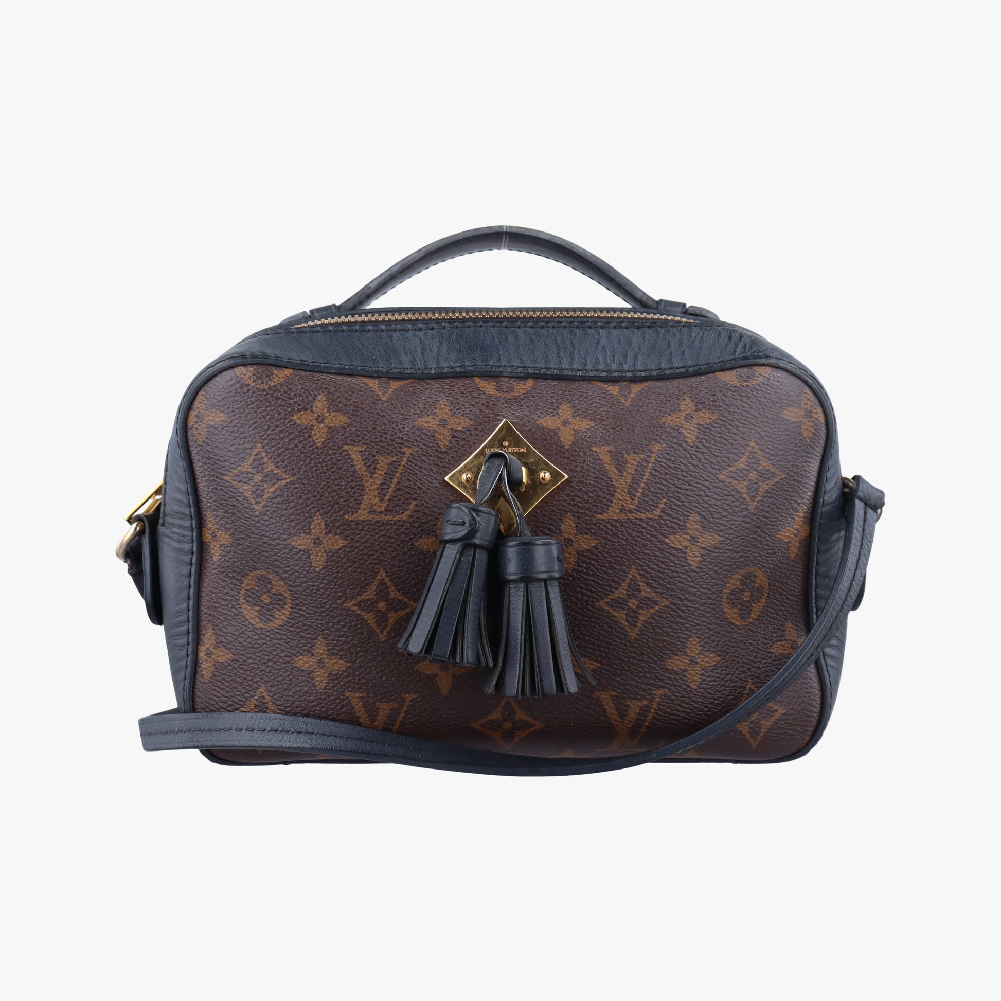 SAINTONGE brown×Noir Monogram Canvas×calf leather M43555 CA3118サントンジュ モノグラム/ブラウン系×ノワール モノグラムキャンバス×カーフレザー M43555 CA3118