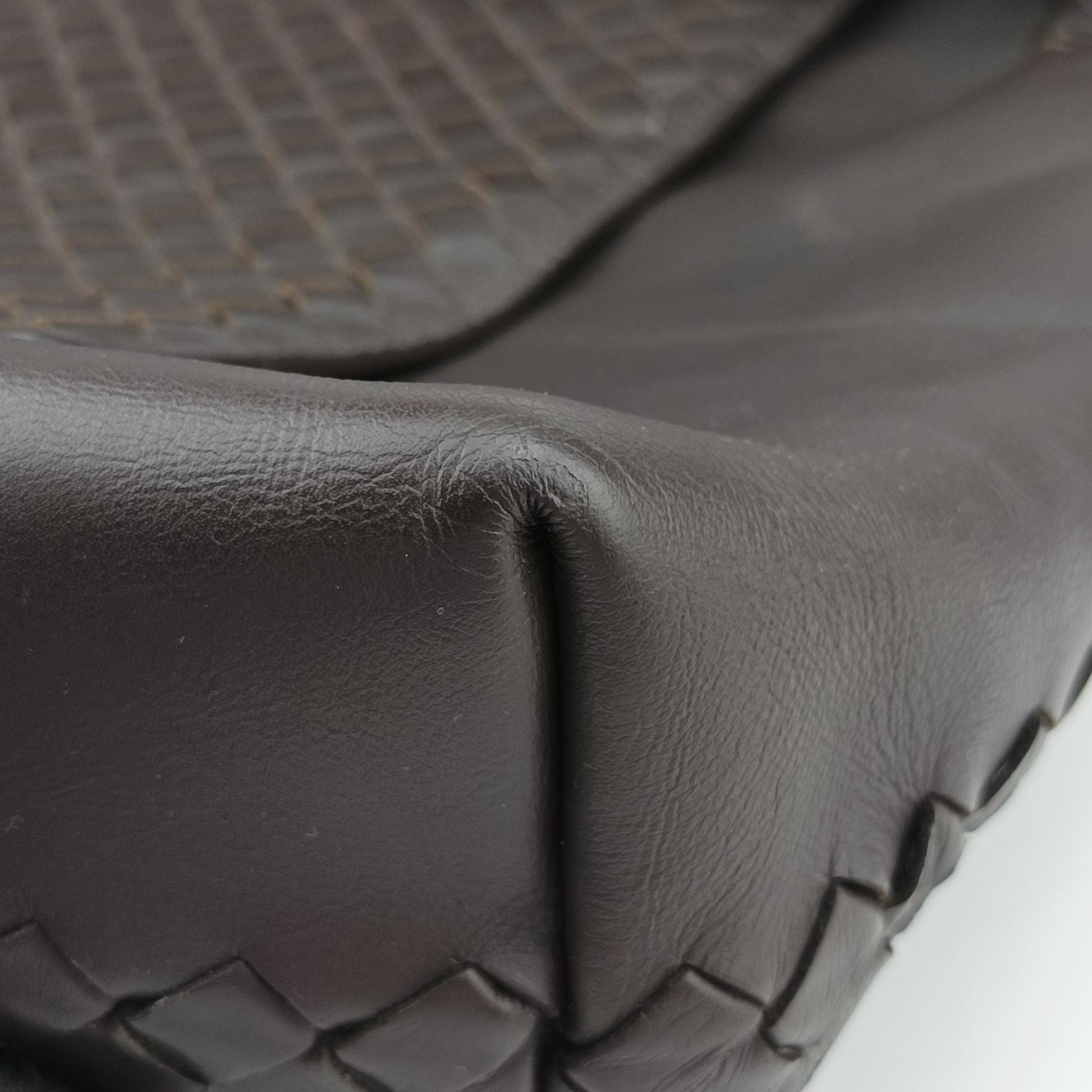 Intrecciato Brown lambskin B00308101Nイントレチャート ブラウン ラムスキン B00308101N