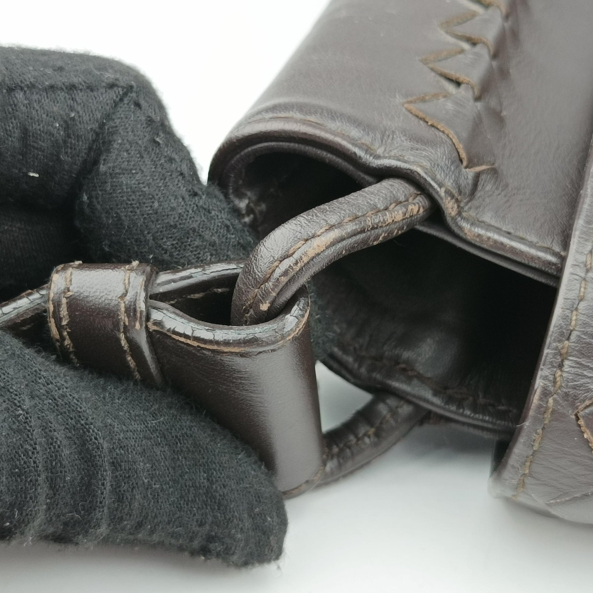 Intrecciato Brown lambskin B00308101Nイントレチャート ブラウン ラムスキン B00308101N