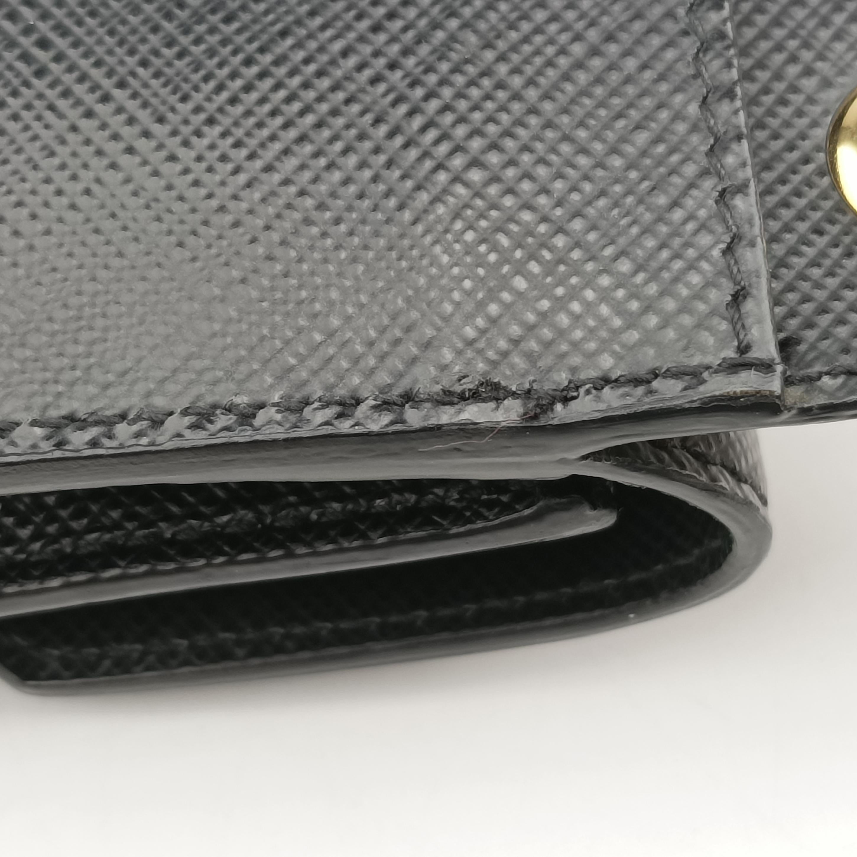 Heart pattern Black×multicolor Saffiano leather 62ハート パターン ブラック×マルチカラー サフィアーノレザー 62