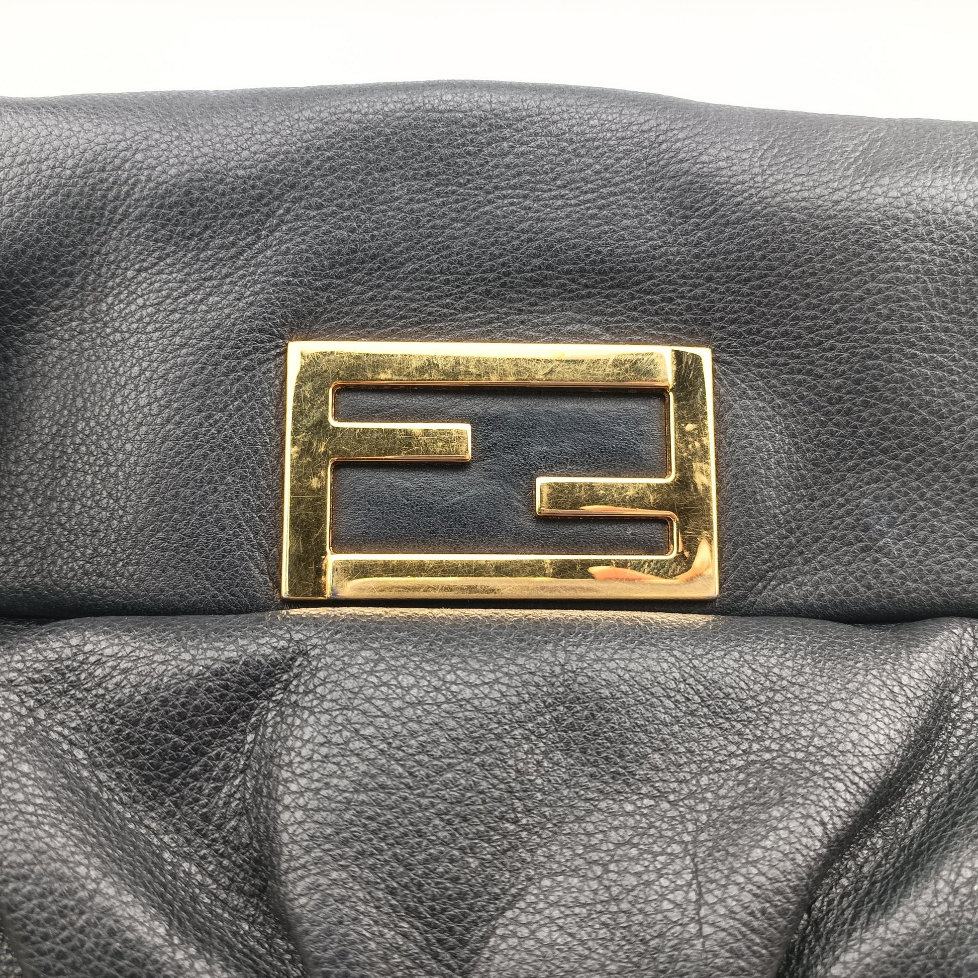 Fendista Pochette Black Leather 8M0276 8M0276-ANG 129-2516フェンディスタ ポシェット ブラック レザー 8M0276 8M0276-ANG 129-2516